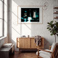 Vibe of Life Framed print 70x100 cm / 28x40″ Wood frame in interior
