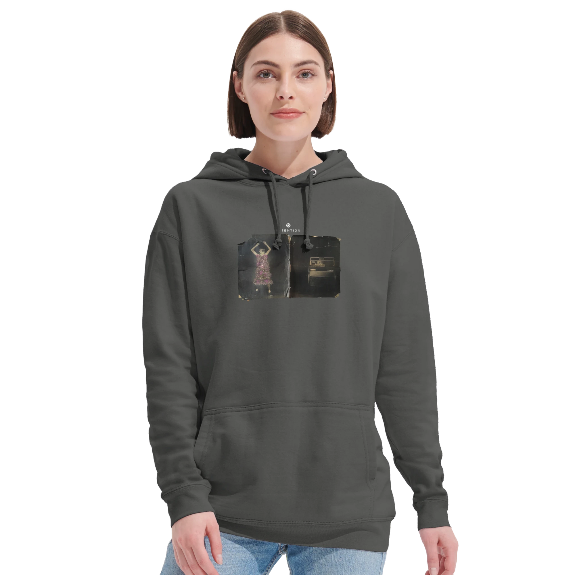 Vibrant - "Never too Late" Hoodie charcoal melange XS 33