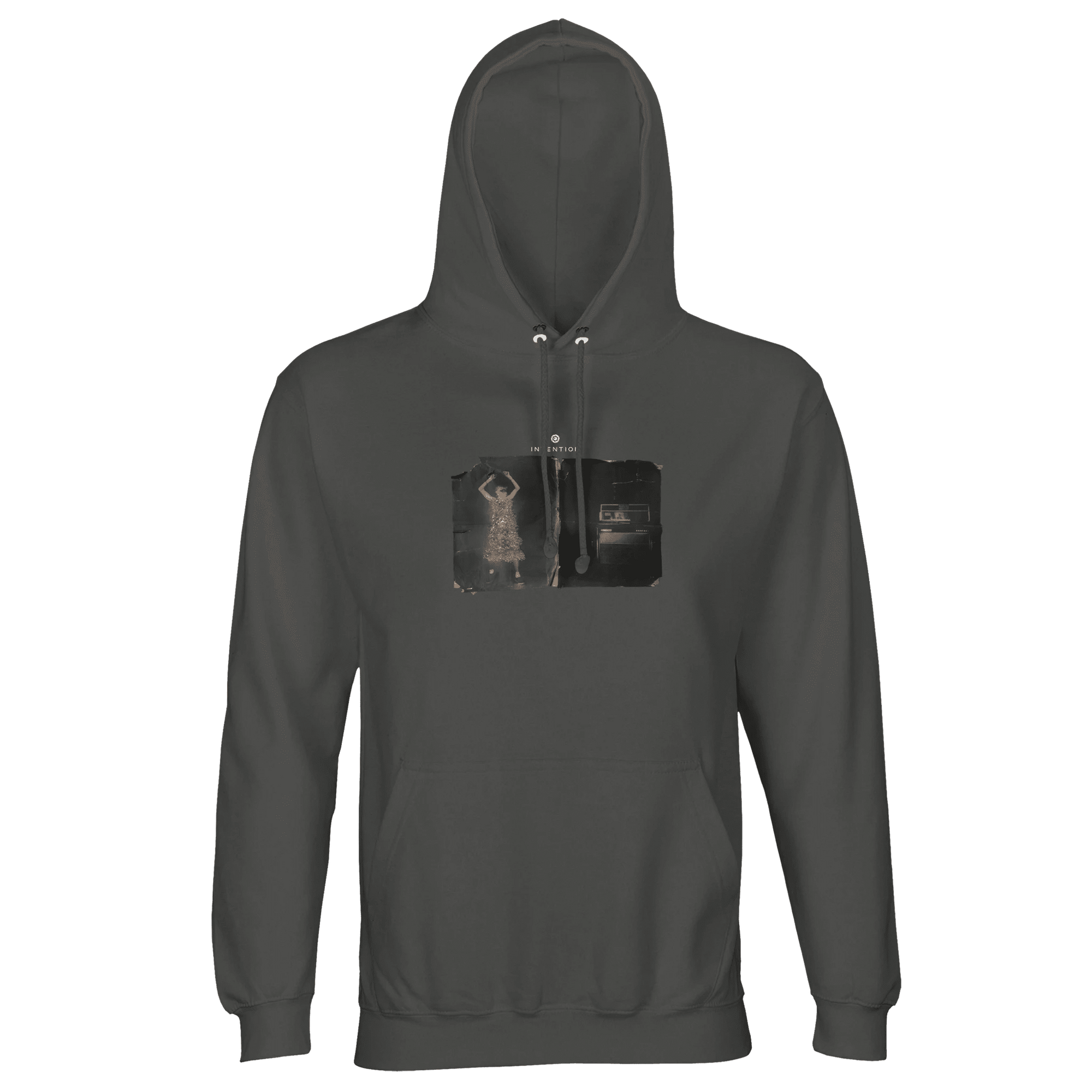 Vibrant - "Never too Late" Hoodie charcoal melange XS 29