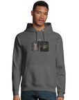 Vibrant - "Never too Late" Hoodie charcoal melange XS 4