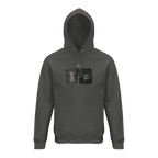 Vibrant - "Never too Late" Hoodie charcoal melange XS 1