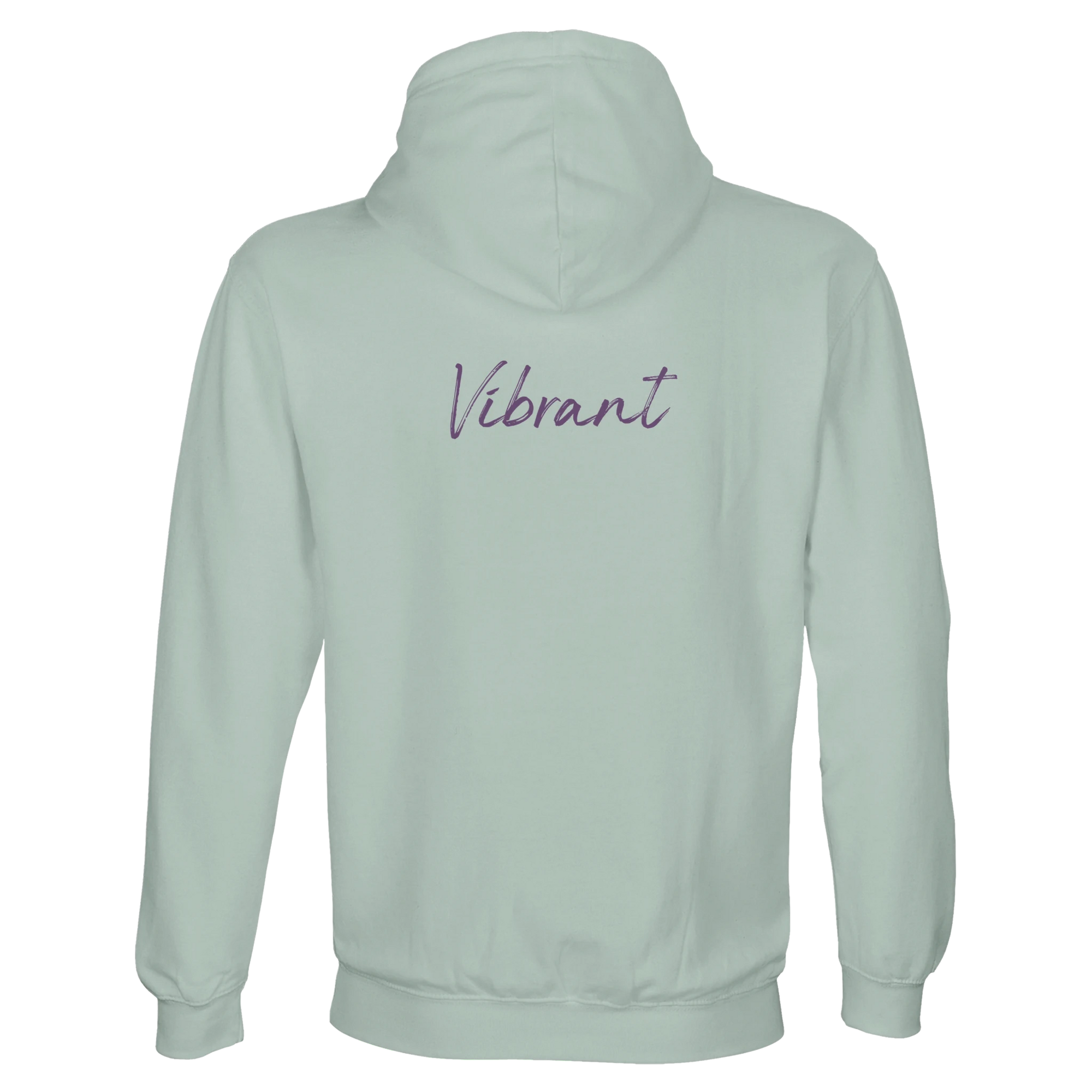 Vibrant - "Never too Late" Hoodie creamy green XS 45