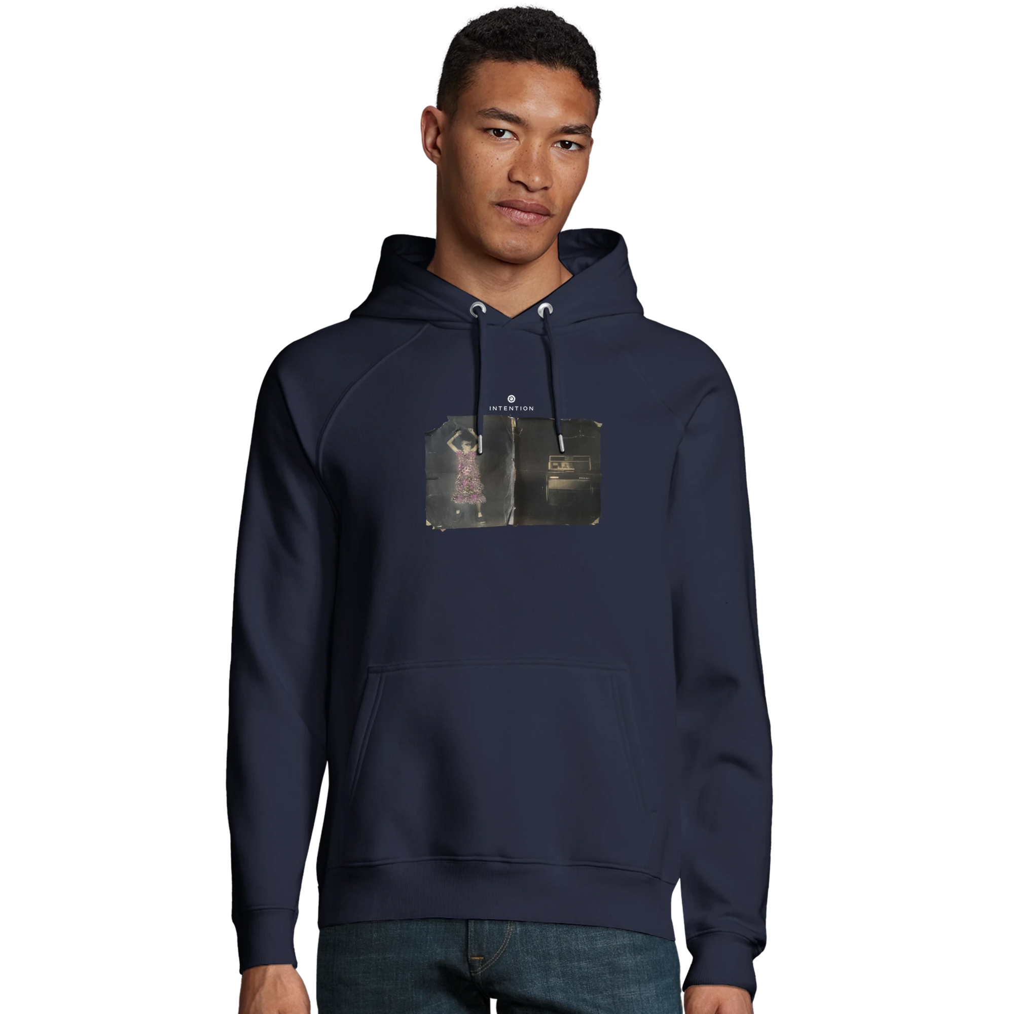Vibrant - "Never too Late" Hoodie French Navy XS 3