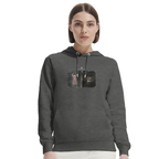 Vibrant - "Never too Late" Hoodie Grey Melange XS 5