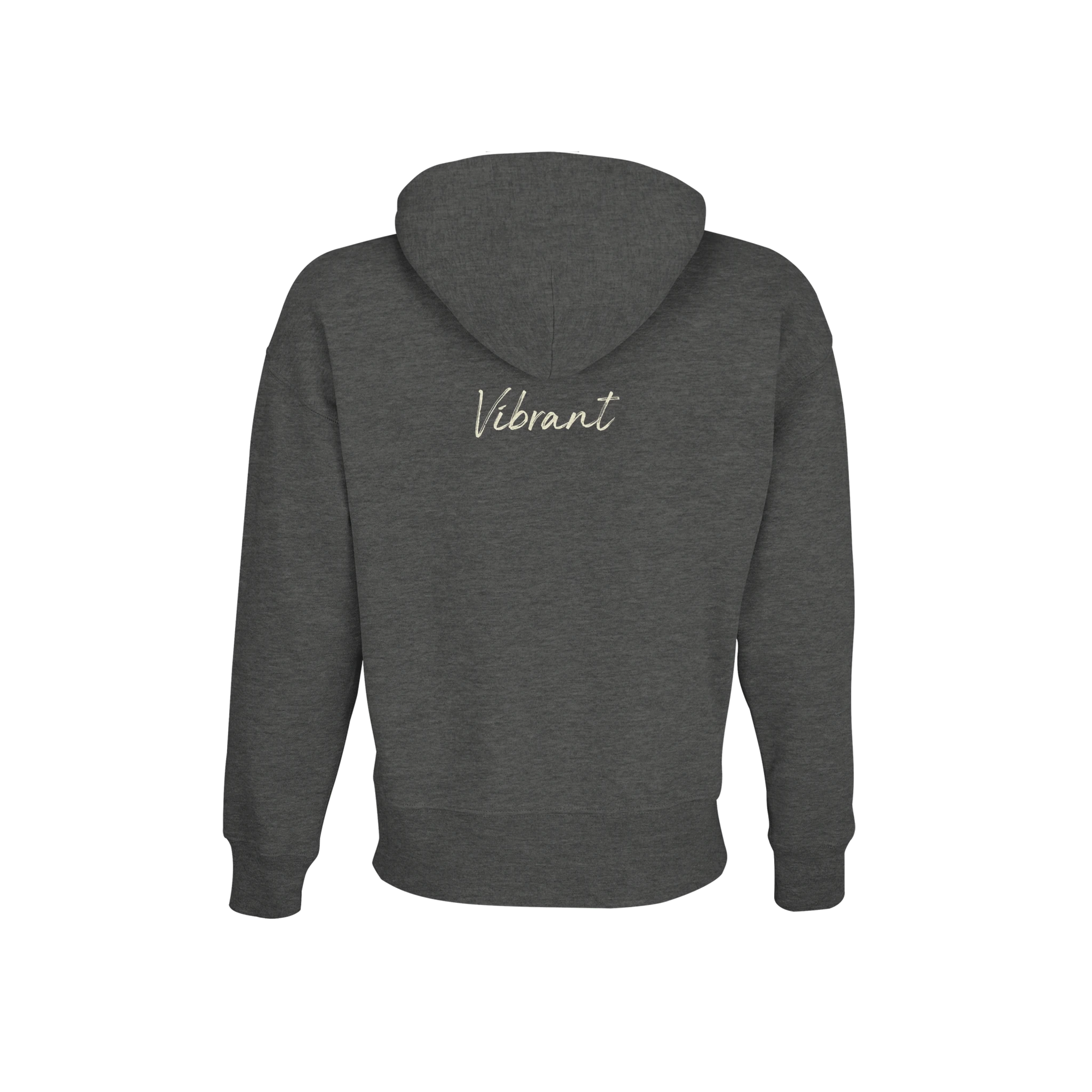 Vibrant - "Never too Late" Hoodie Grey Melange XS 2