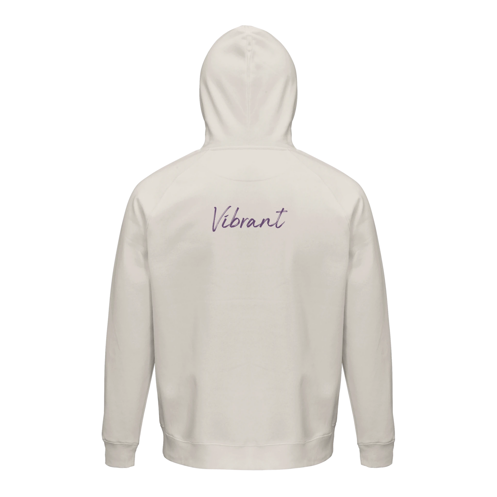 Vibrant - "Never too Late" Hoodie Off White XS 2