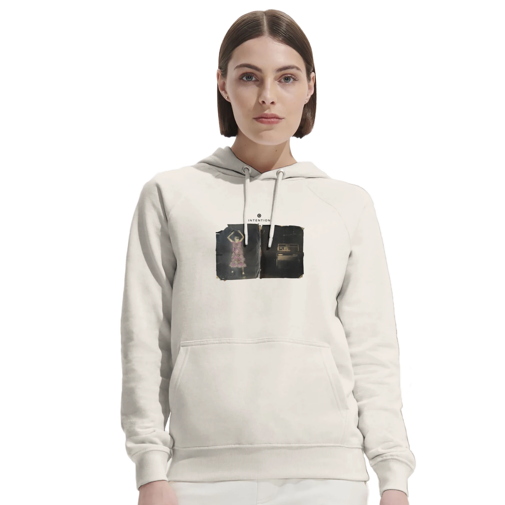 Vibrant - "Never too Late" Hoodie Off White XS 5
