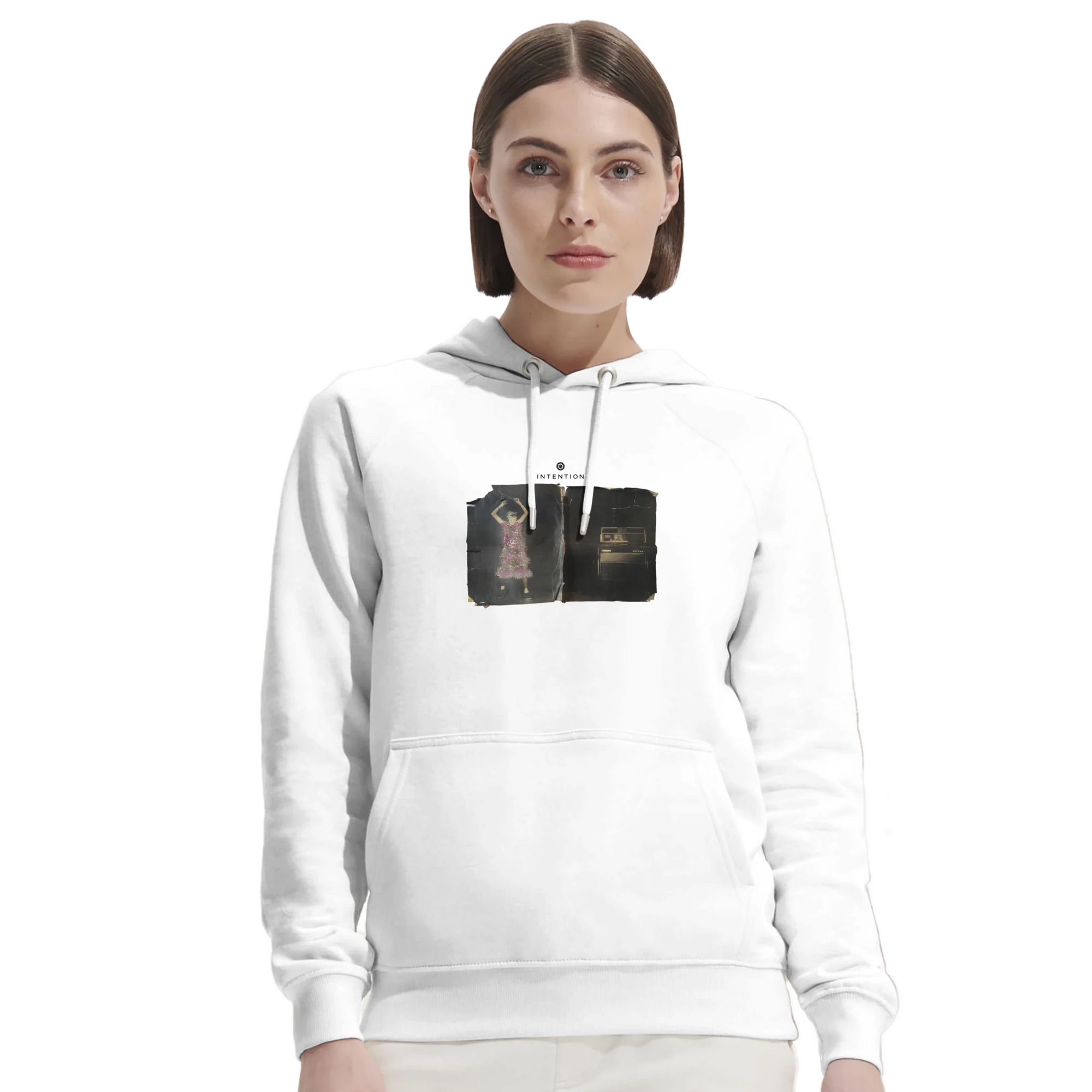 Vibrant - "Never too Late" Hoodie White XS 5