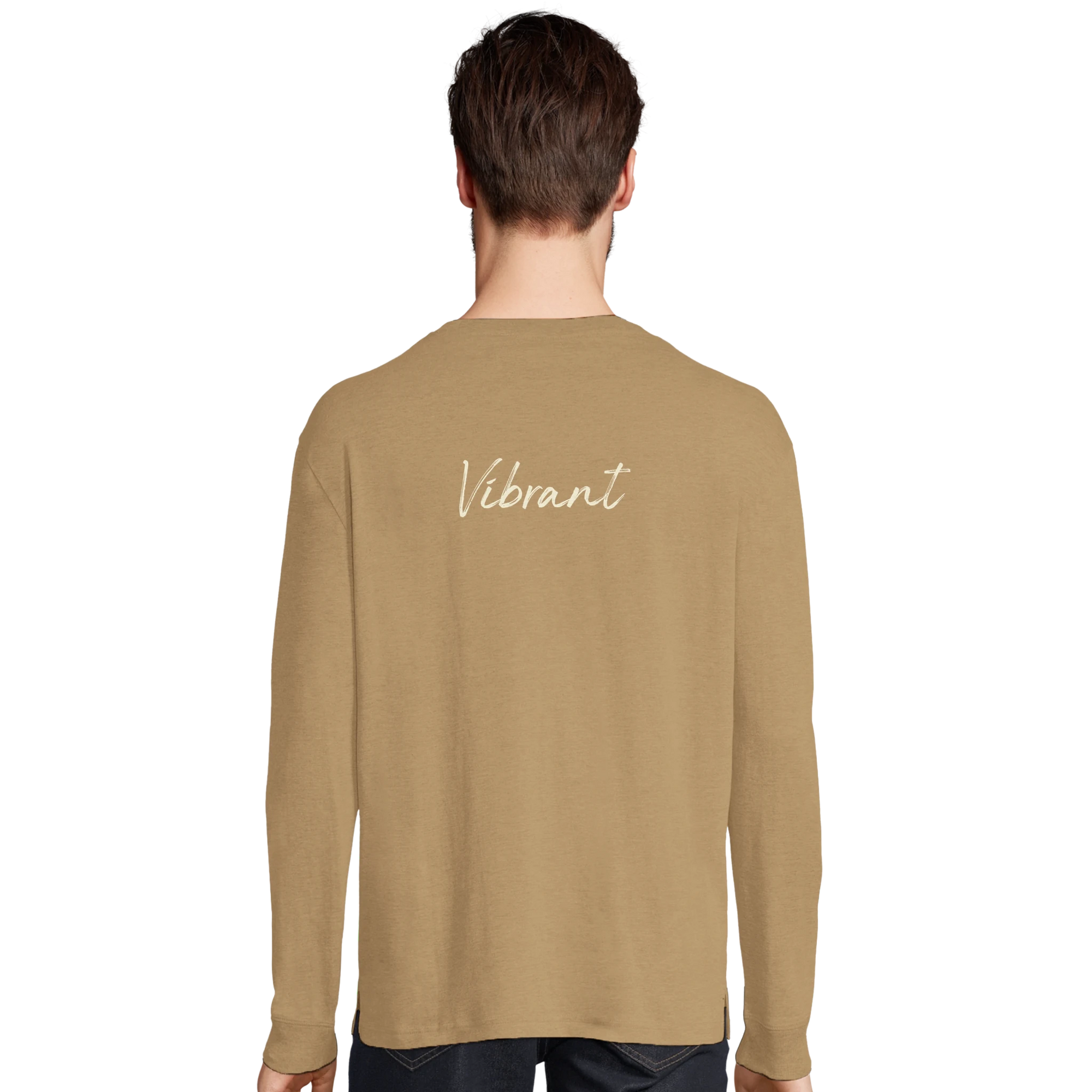 Vibrant - "Never too Late" Long sleeve dark beige XS 3