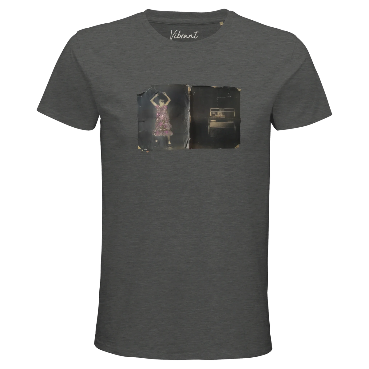 Vibrant - "Never too Late" T-shirt Grey Melange 1