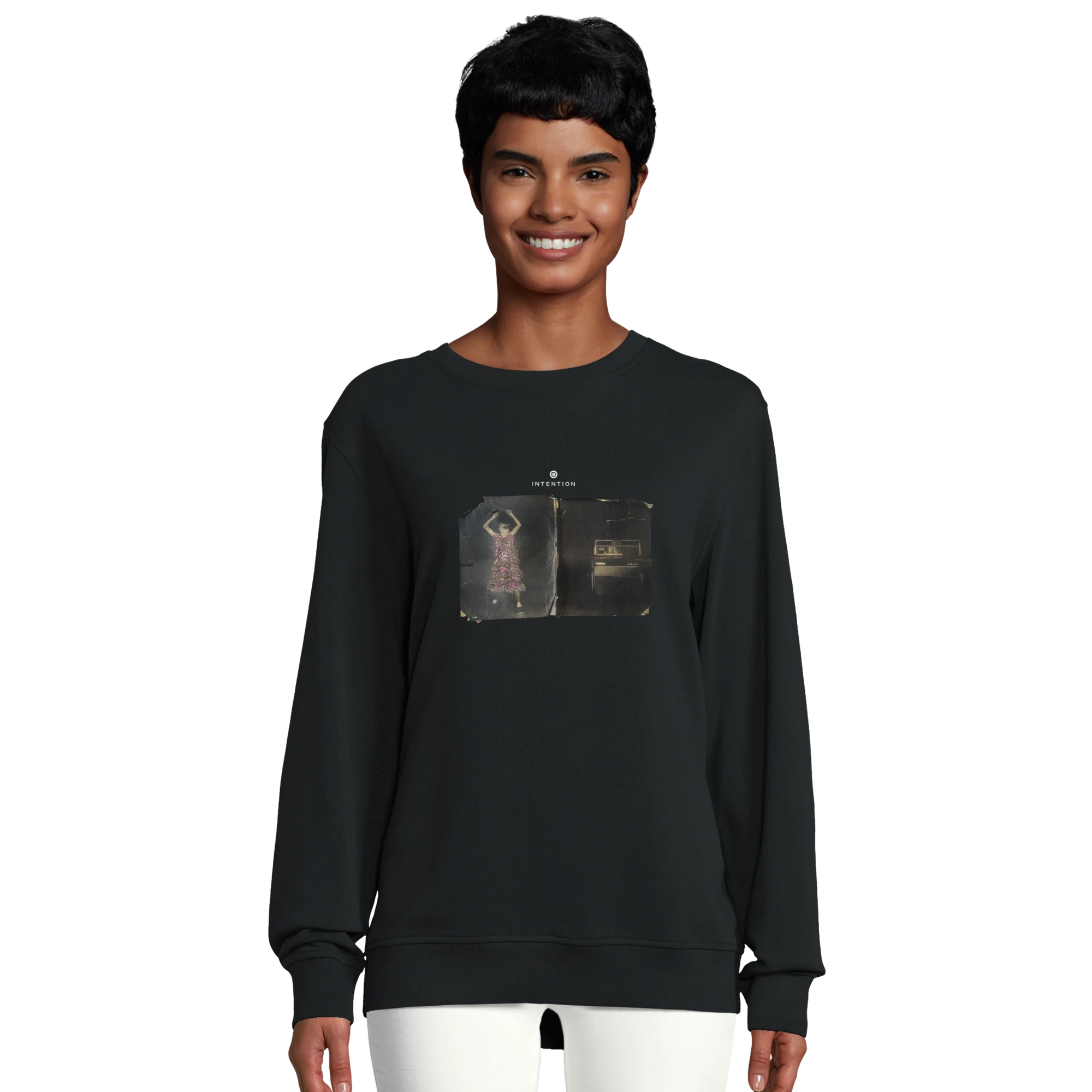 Vibrant - "Never too Late" Sweatshirt Black 5
