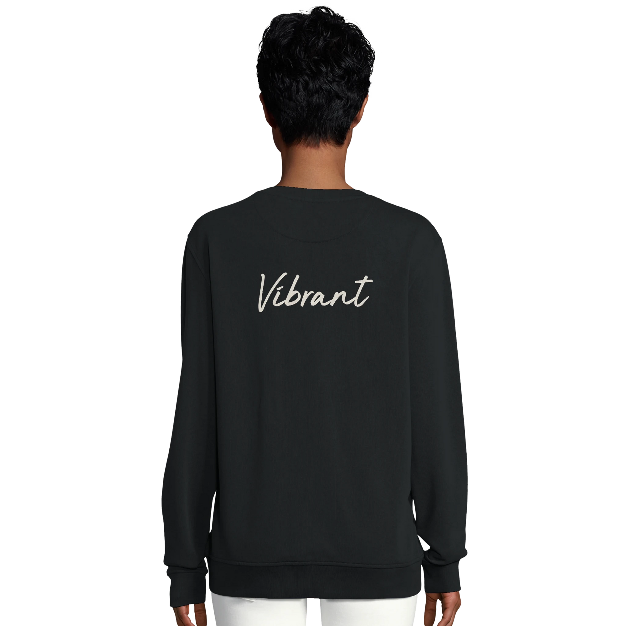 Vibrant - "Never too Late" Sweatshirt Black 6