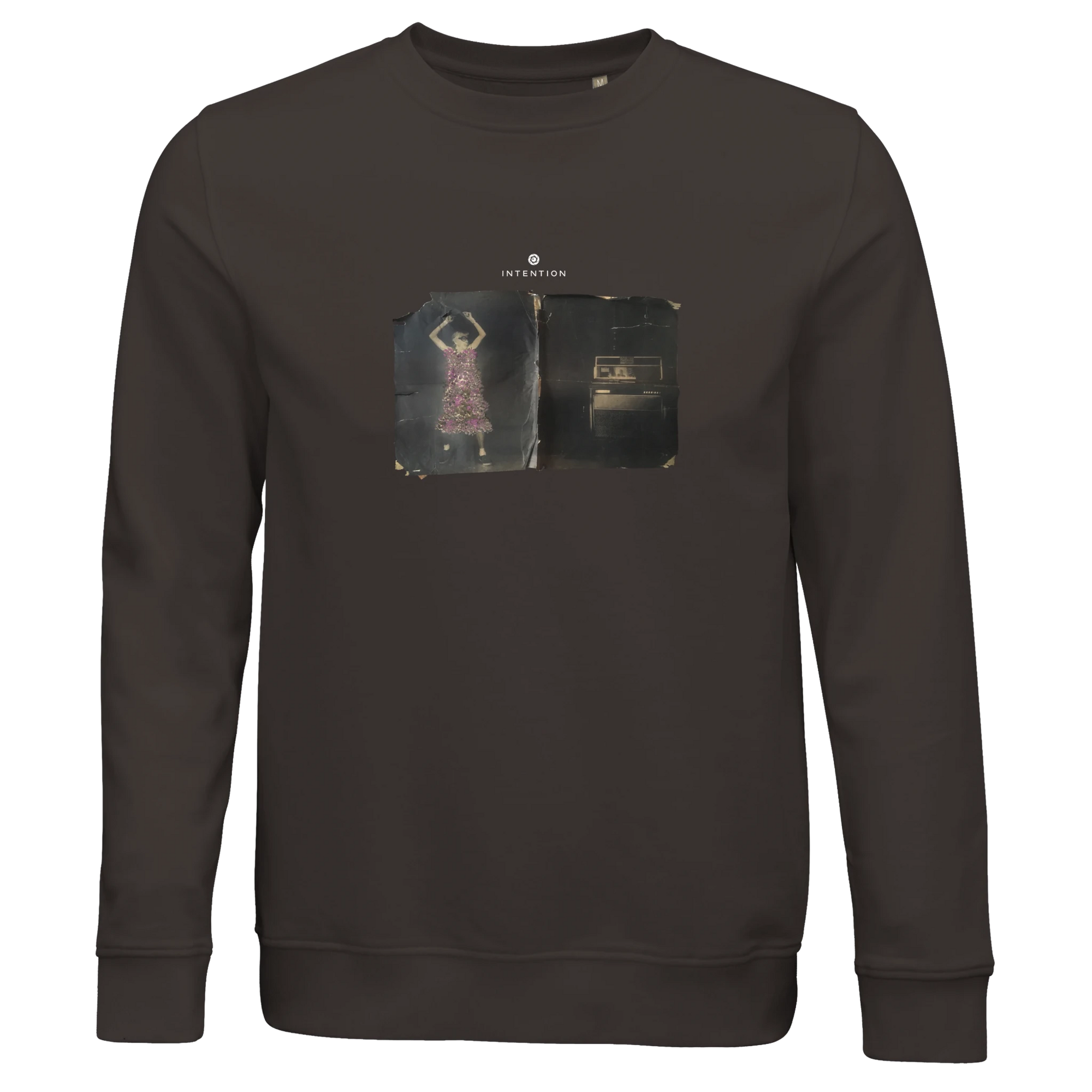 Vibrant - "Never too Late" Sweatshirt deep charcoal grey 1