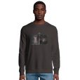 Vibrant - "Never too Late" Sweatshirt deep charcoal grey 3