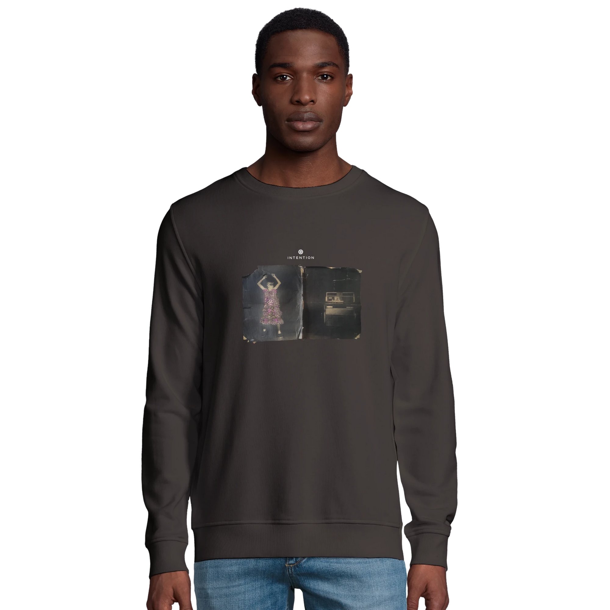Vibrant - "Never too Late" Sweatshirt deep charcoal grey 3