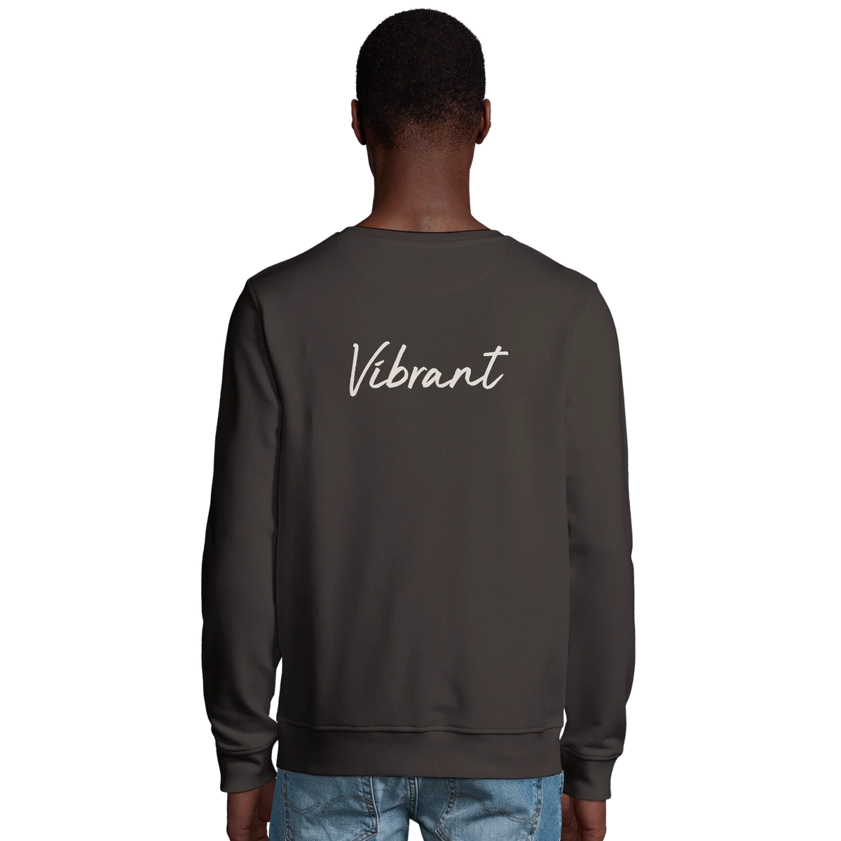 Vibrant - "Never too Late" Sweatshirt deep charcoal grey 4