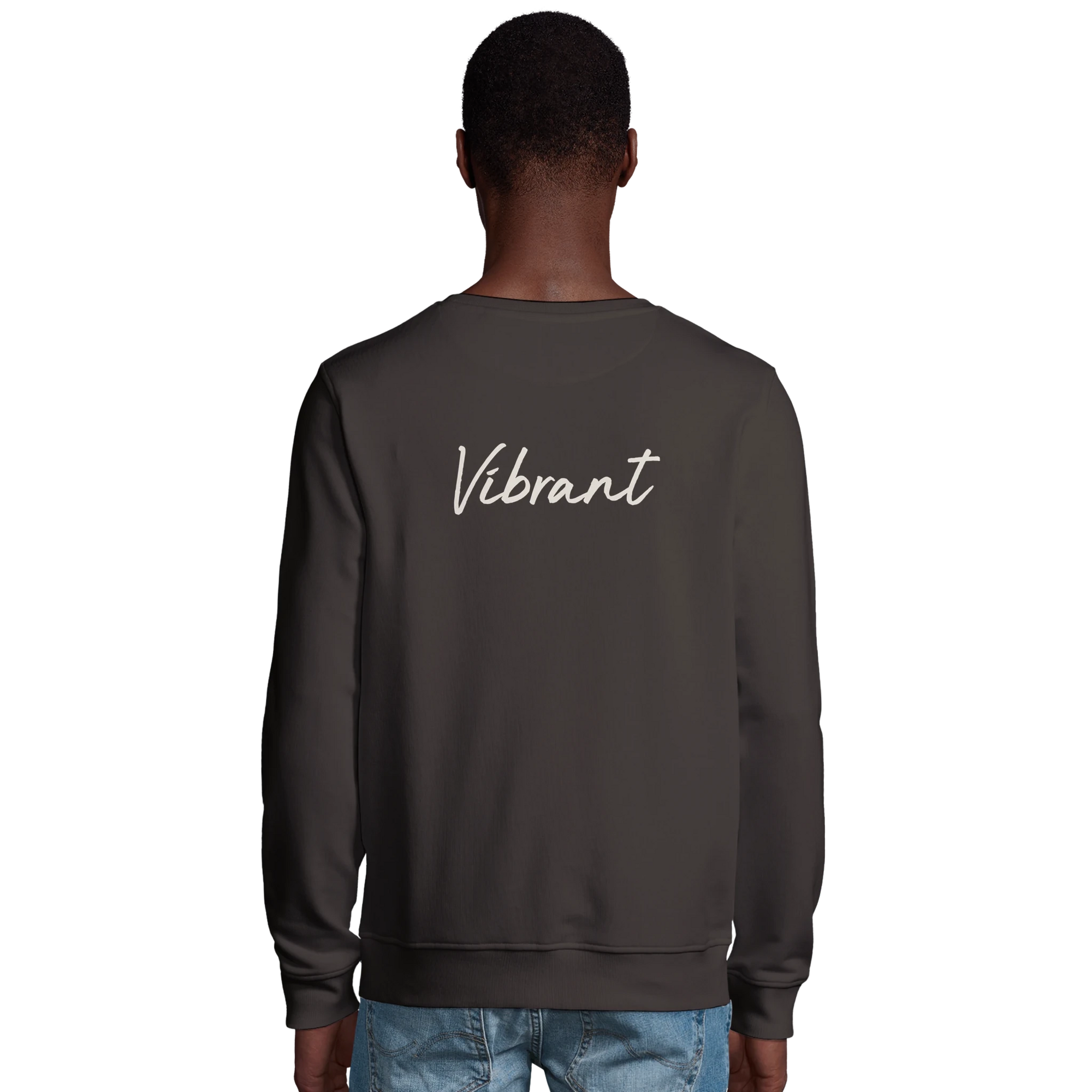 Vibrant - "Never too Late" Sweatshirt deep charcoal grey 4