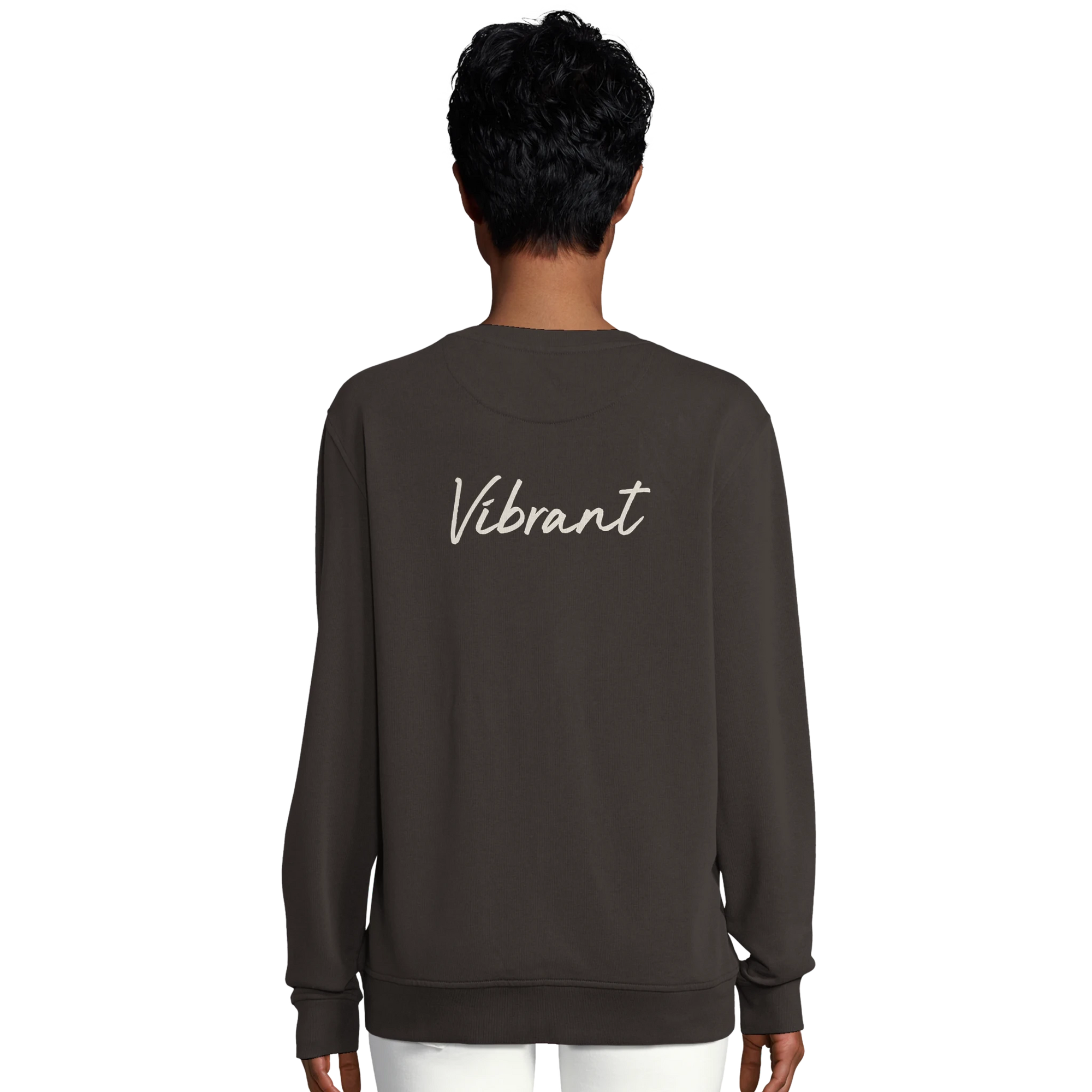 Vibrant - "Never too Late" Sweatshirt deep charcoal grey 6