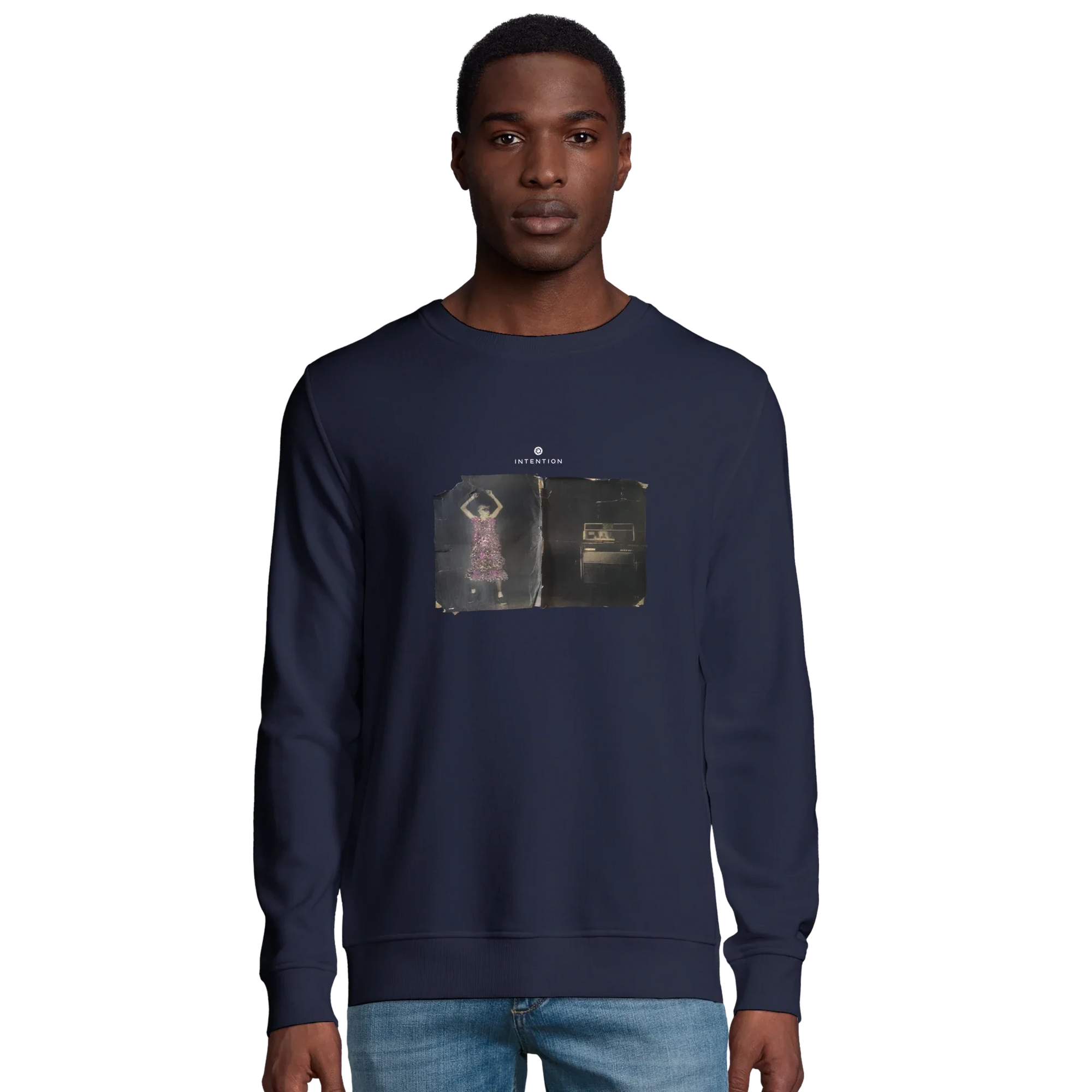Vibrant - "Never too Late" Sweatshirt French Navy 3
