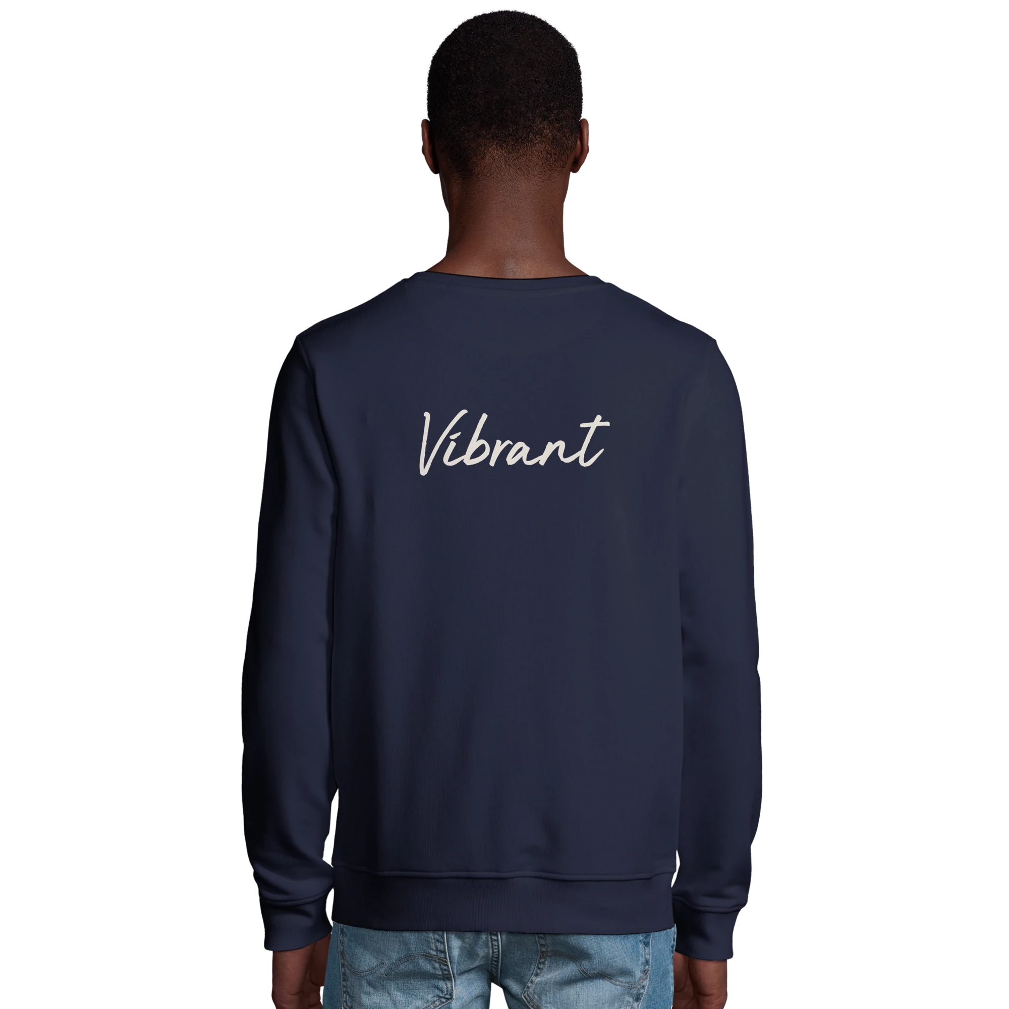 Vibrant - "Never too Late" Sweatshirt French Navy 4