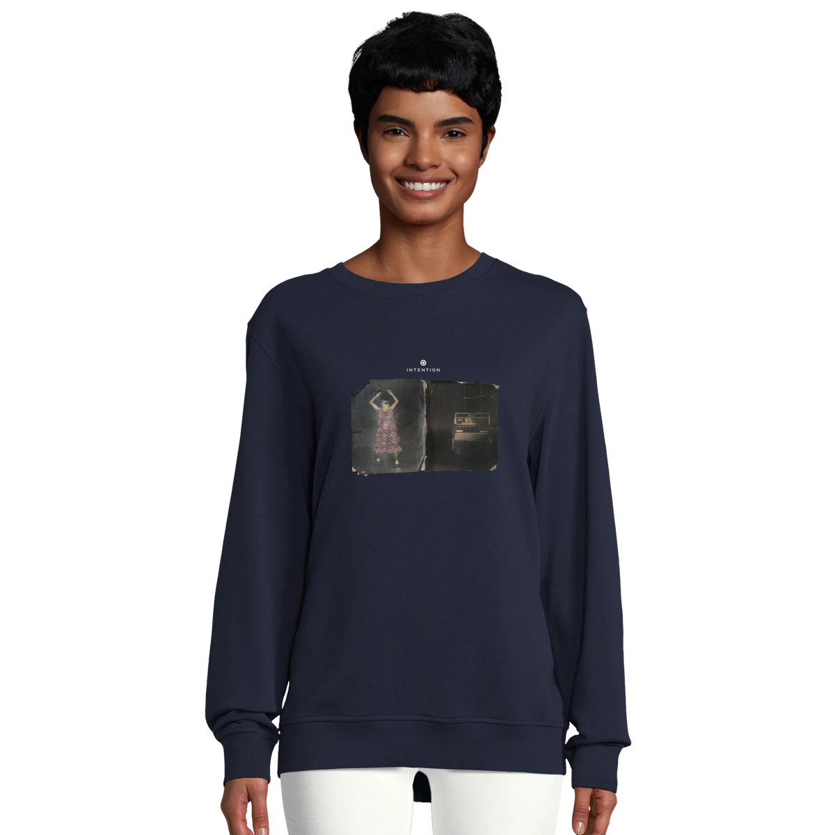 Vibrant - "Never too Late" Sweatshirt French Navy 5