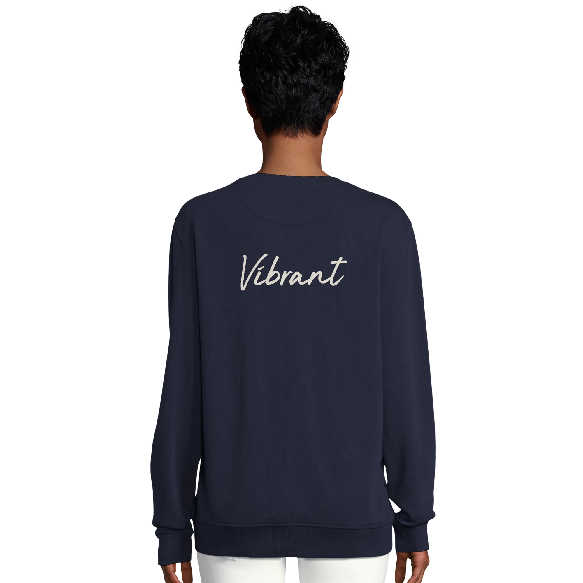 Vibrant - "Never too Late" Sweatshirt French Navy 6