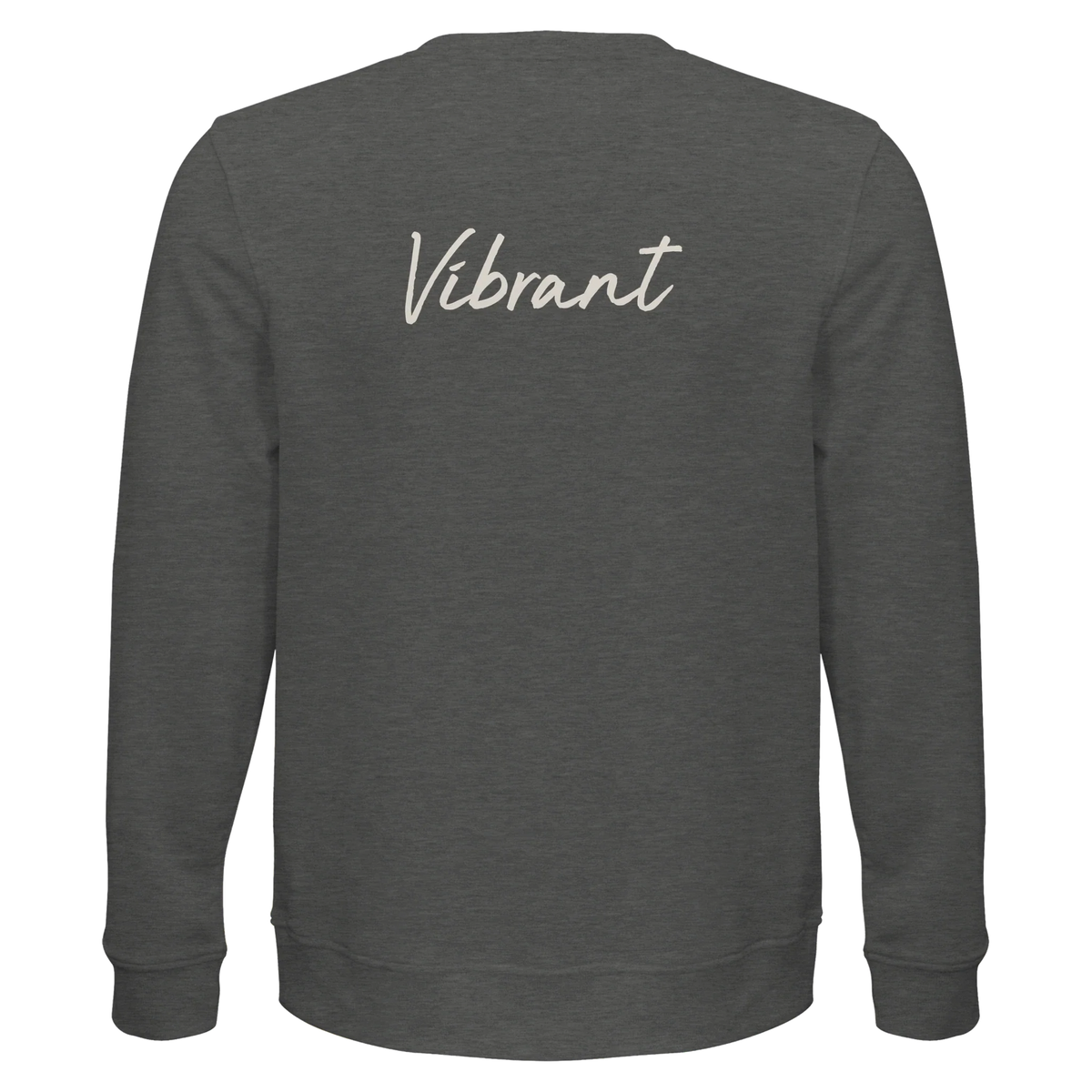 Vibrant - "Never too Late" Sweatshirt Grey Melange 2