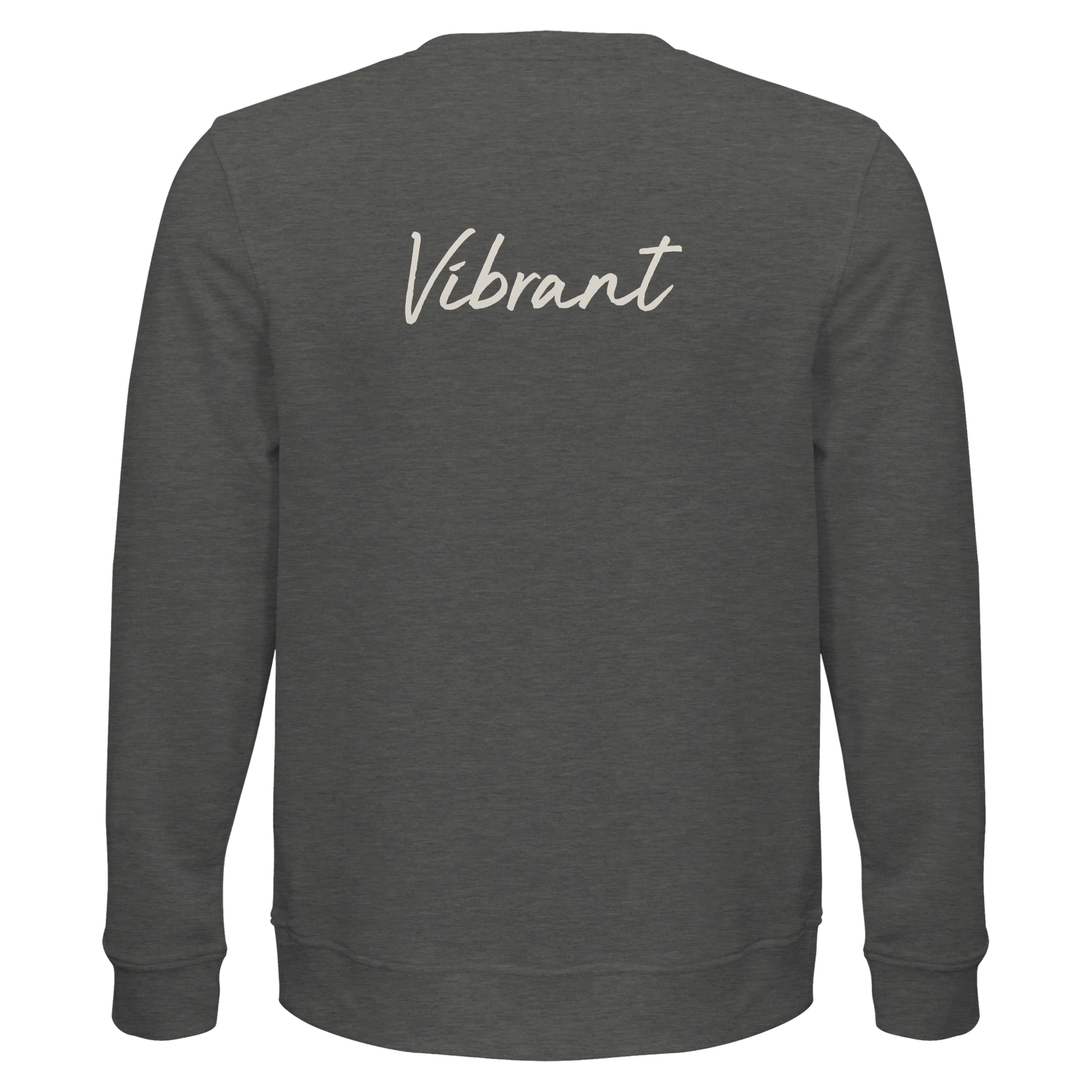 Vibrant - "Never too Late" Sweatshirt Grey Melange 2