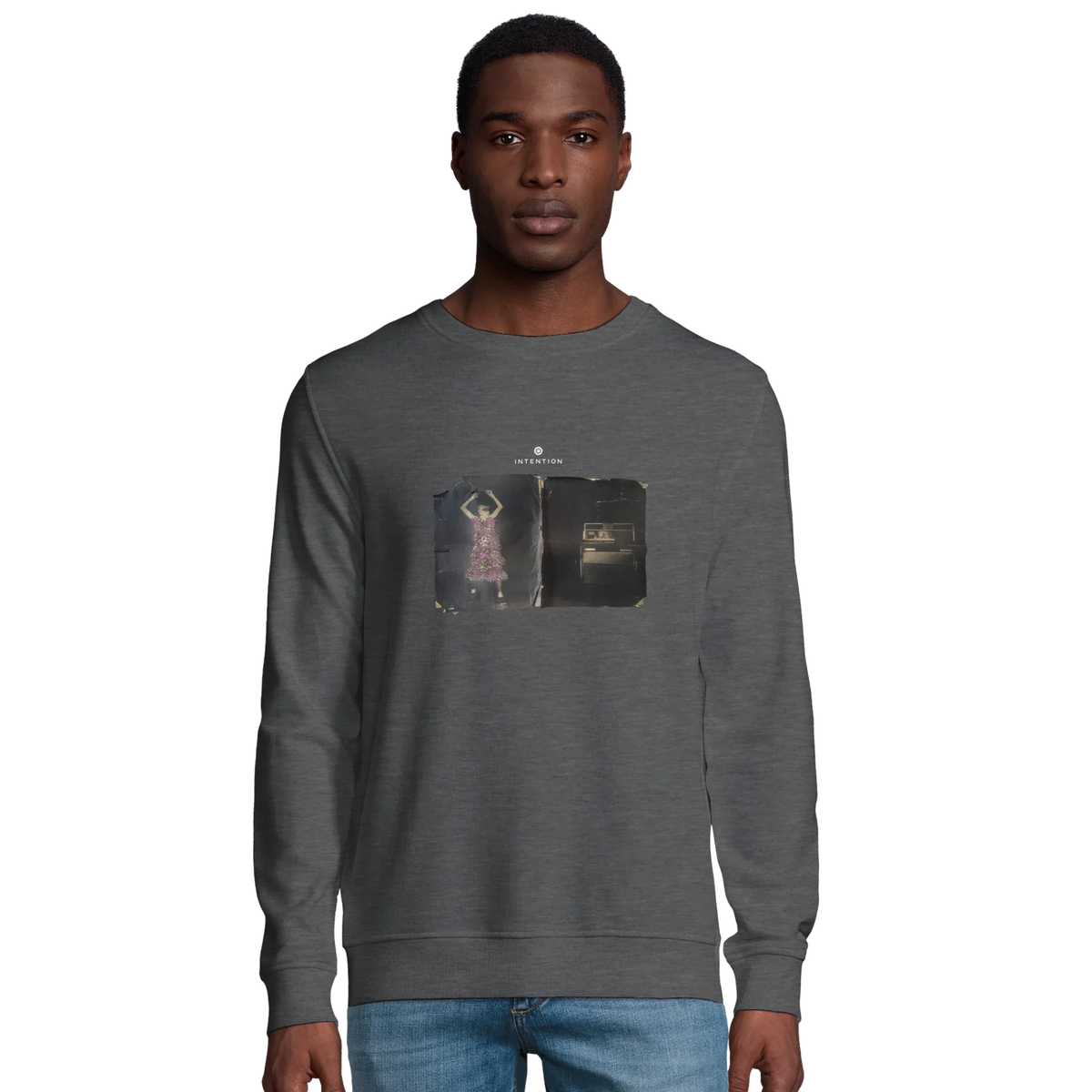 Vibrant - "Never too Late" Sweatshirt Grey Melange 3