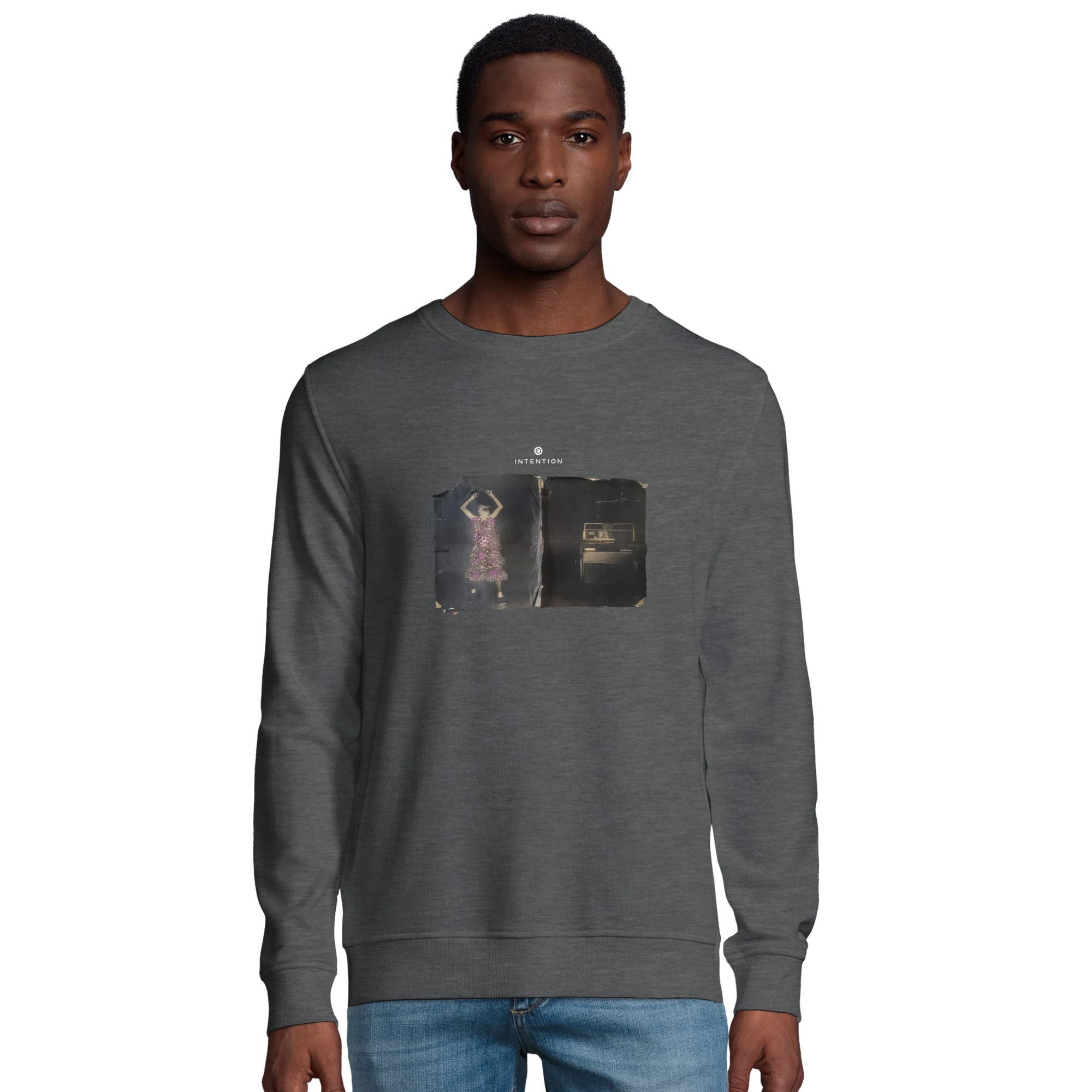 Vibrant - "Never too Late" Sweatshirt Grey Melange 3