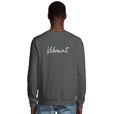 Vibrant - "Never too Late" Sweatshirt Grey Melange 4