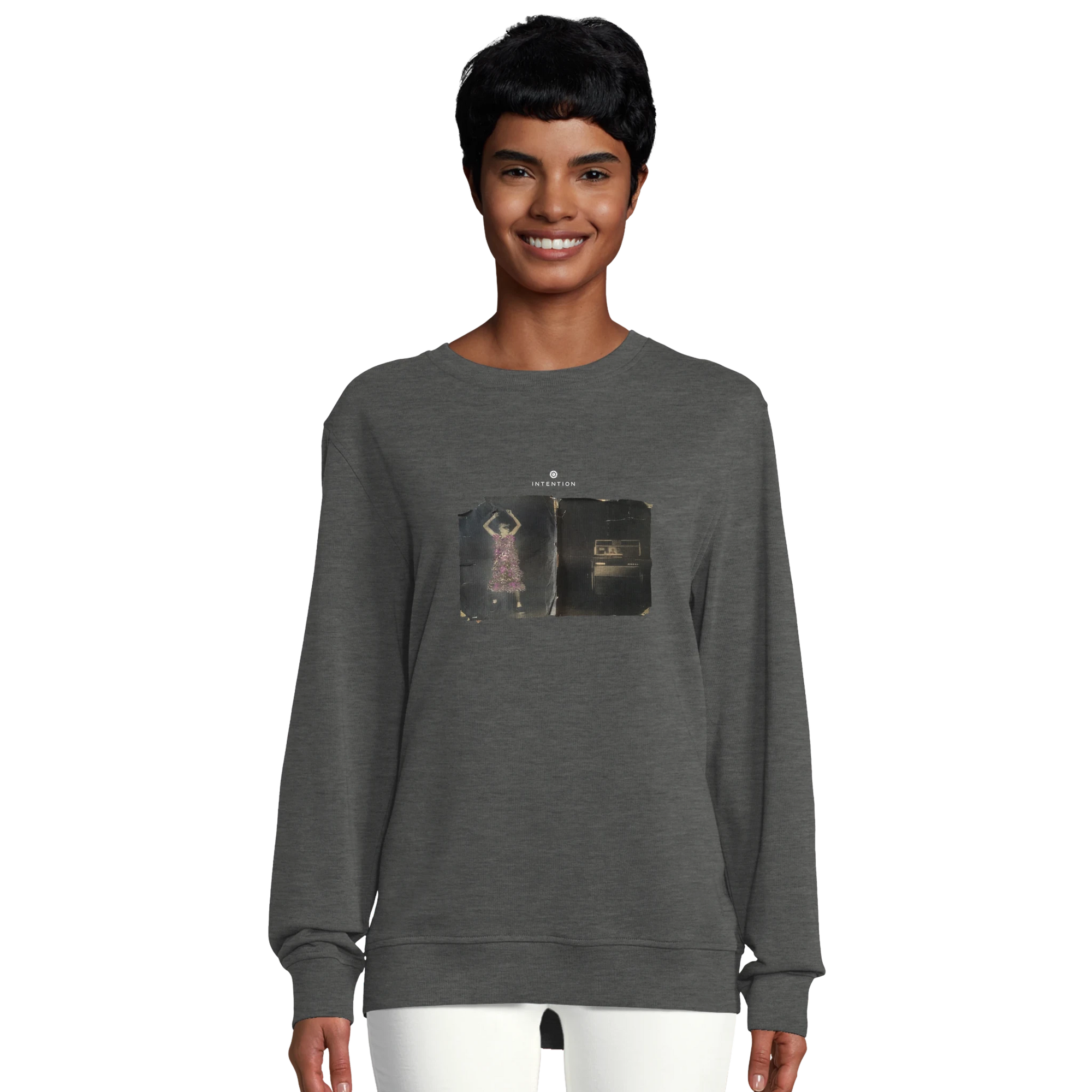 Vibrant - "Never too Late" Sweatshirt Grey Melange 5
