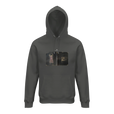 Vibrant - "Never too Late" Hoodie charcoal melange 1