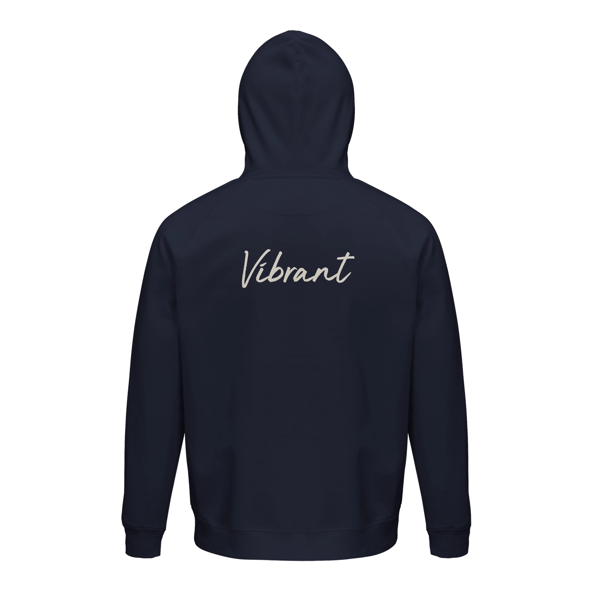 Vibrant - "Never too Late" Hoodie French Navy 2