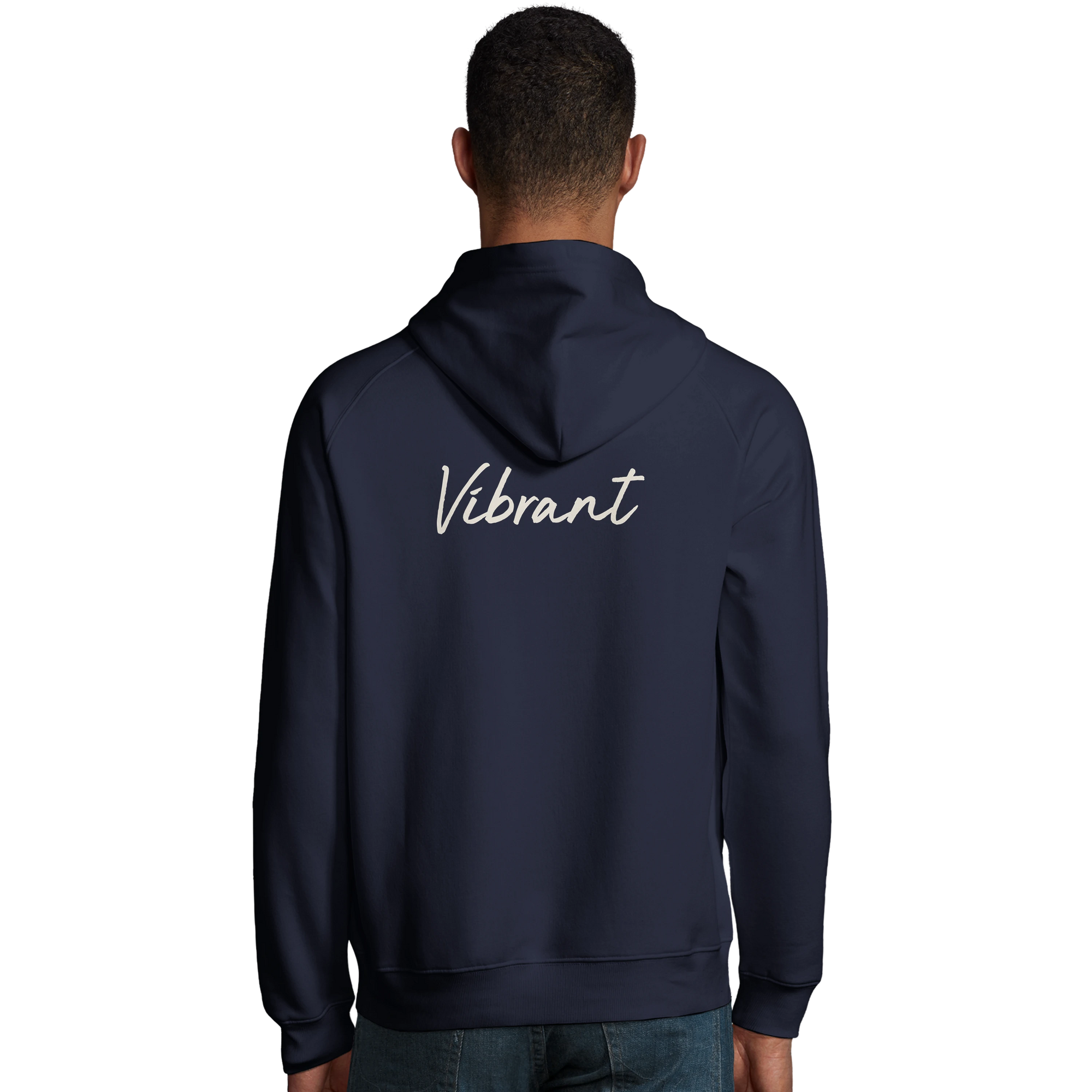 Vibrant - "Never too Late" Hoodie French Navy 4