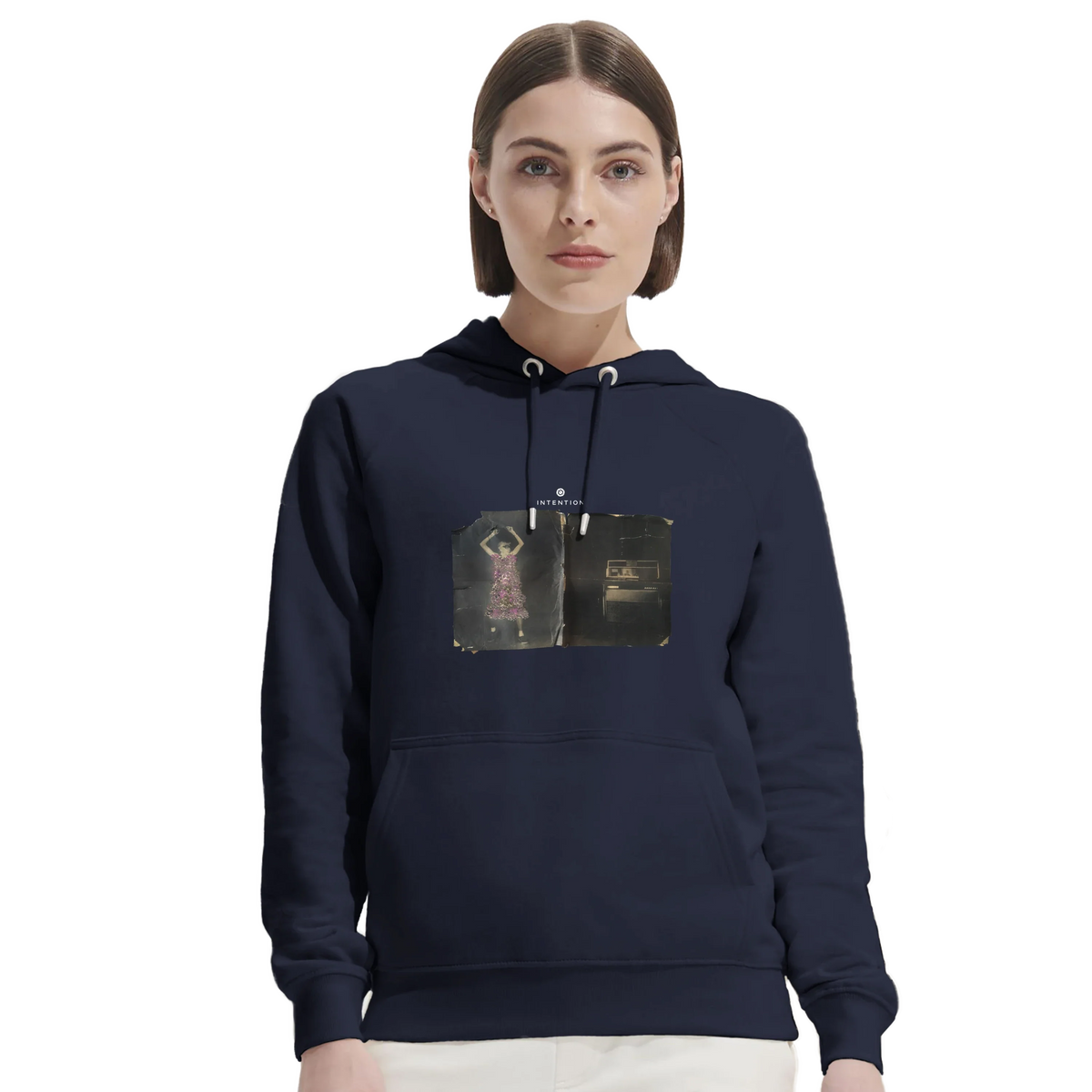 Vibrant - "Never too Late" Hoodie French Navy 5