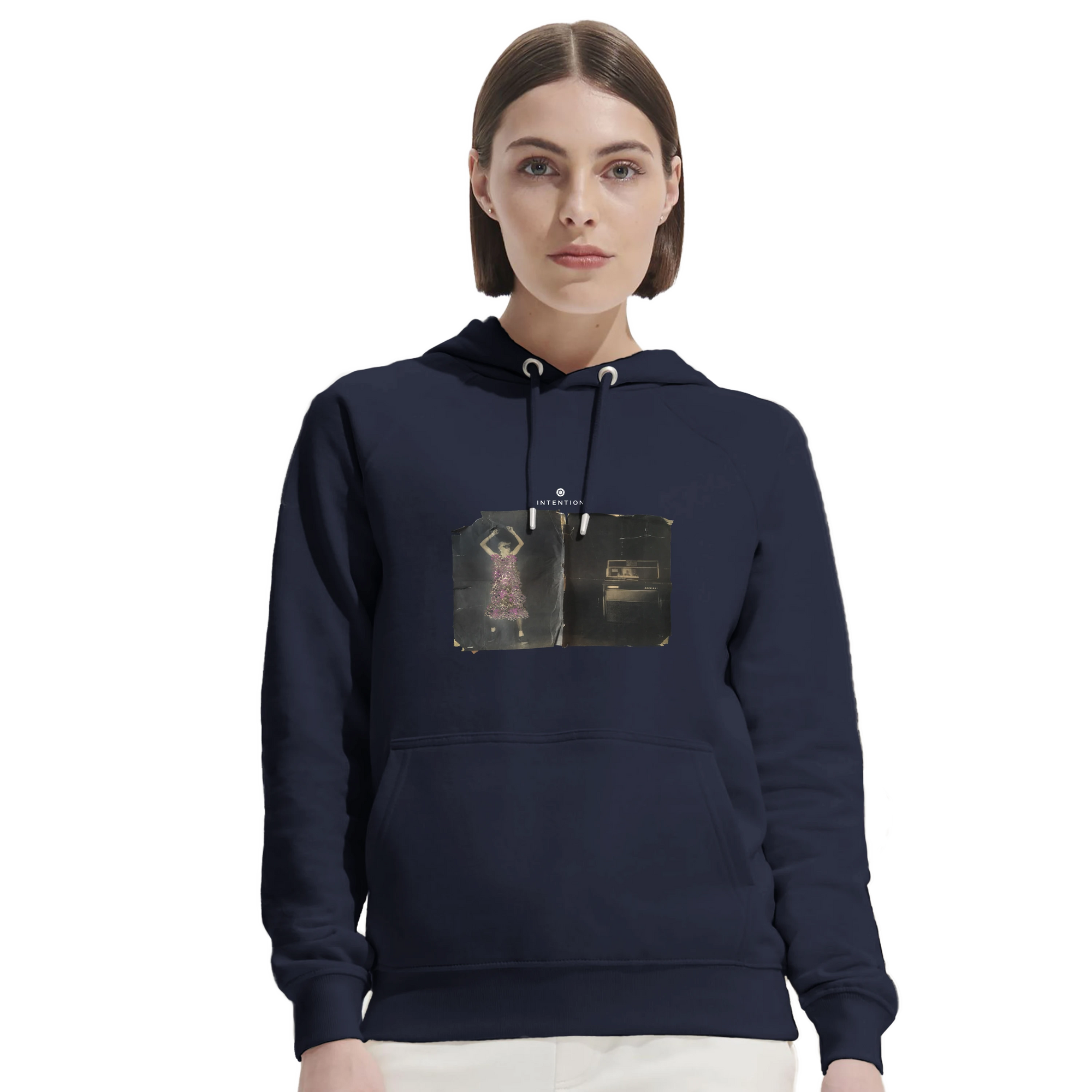 Vibrant - "Never too Late" Hoodie French Navy 5