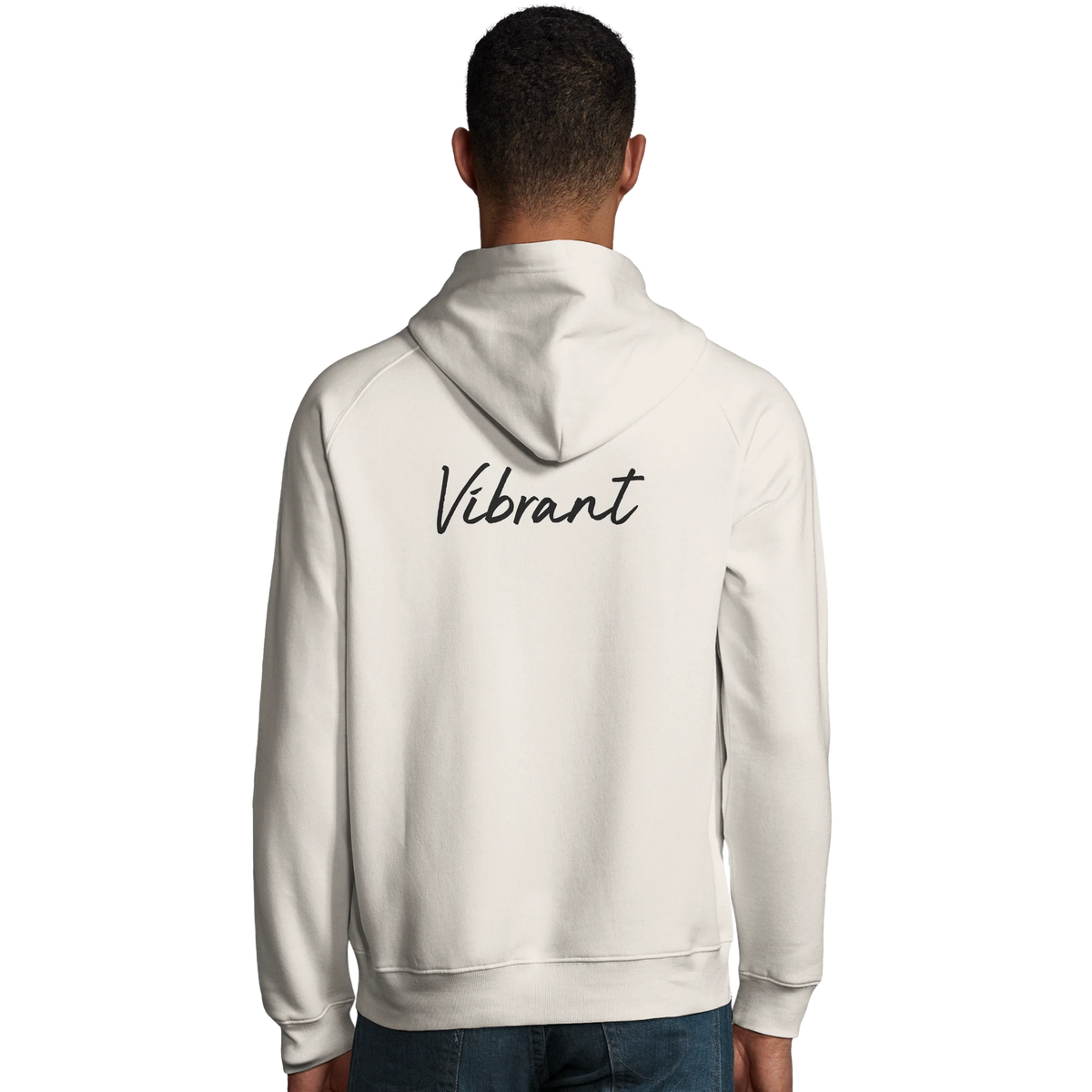 Vibrant - "Never too Late" Hoodie Off White 4