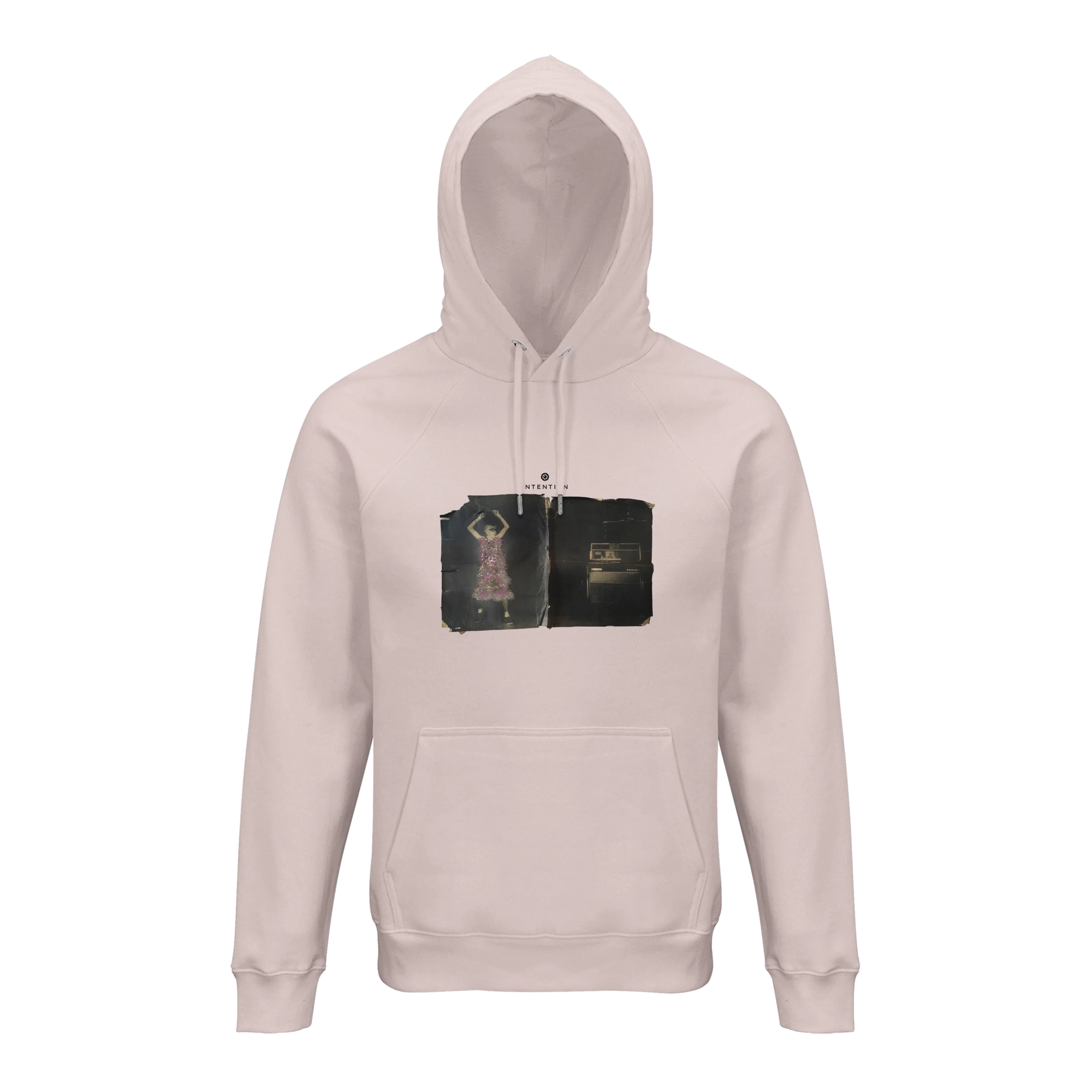 Vibrant - "Never too Late" Hoodie Pale Pink 1