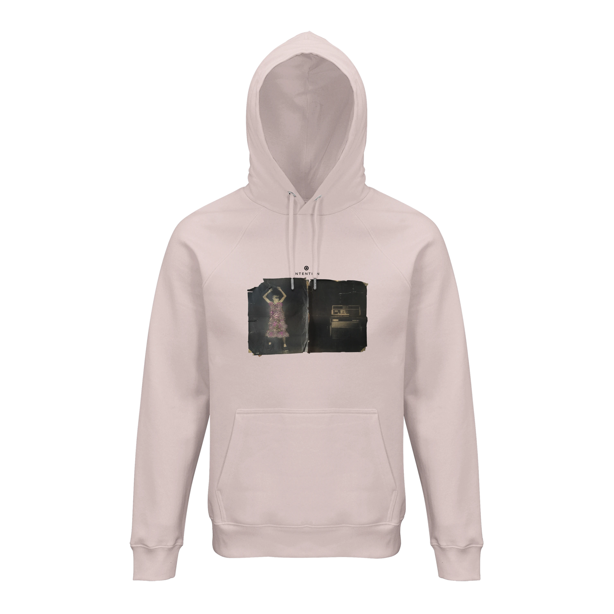 Vibrant - "Never too Late" Hoodie Pale Pink 1
