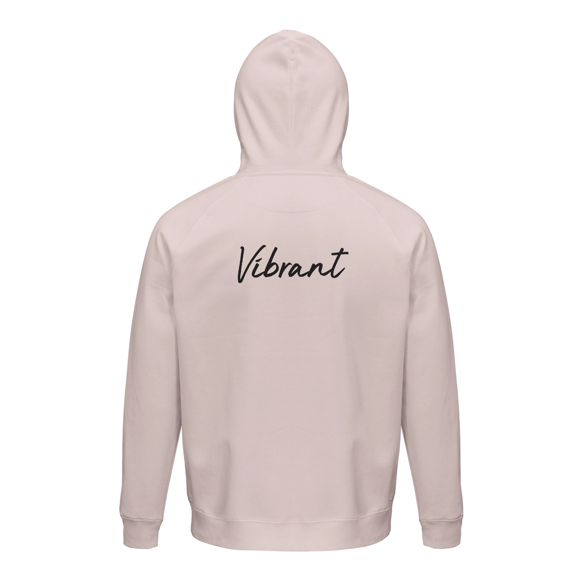 Vibrant - "Never too Late" Hoodie Pale Pink 2