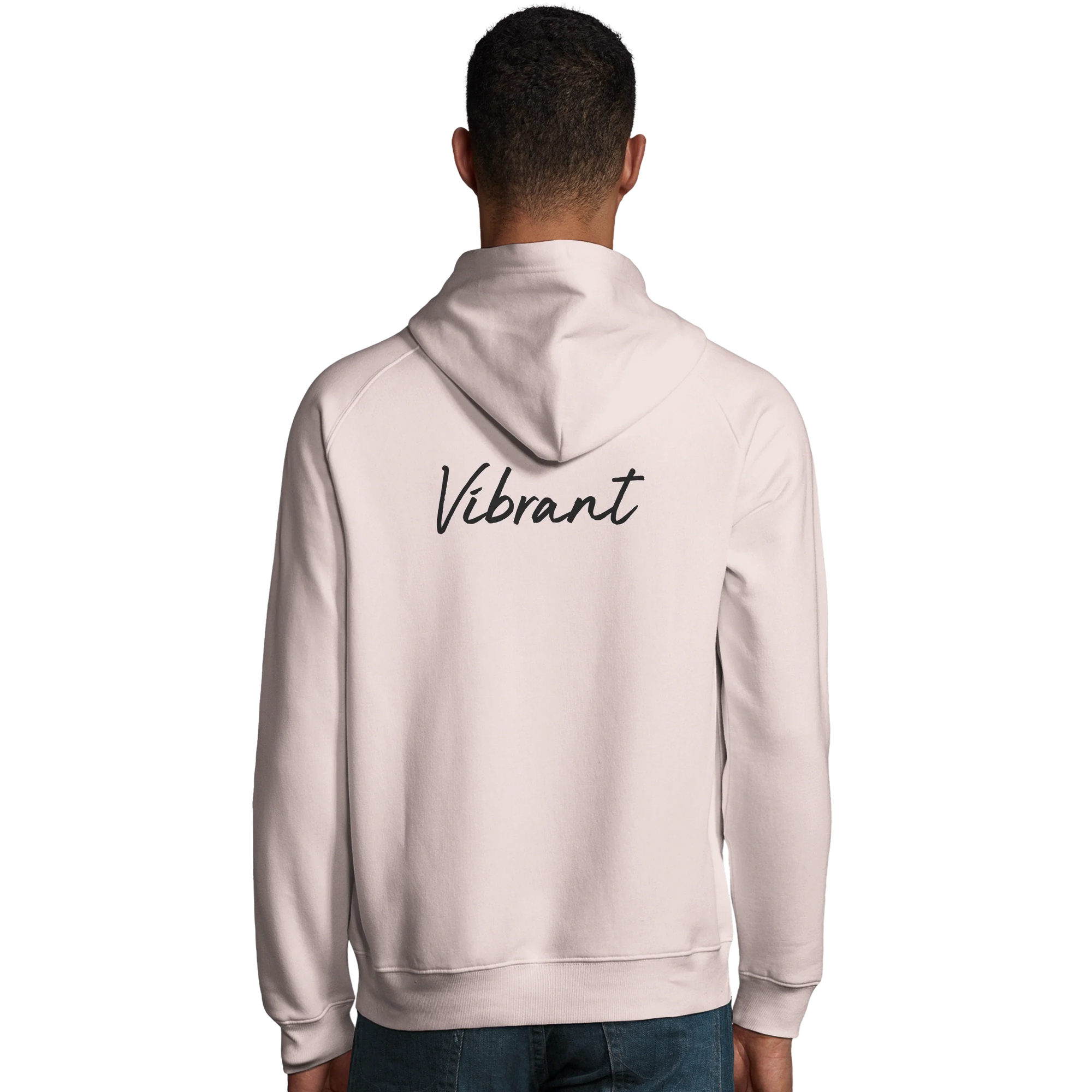 Vibrant - "Never too Late" Hoodie Pale Pink 4