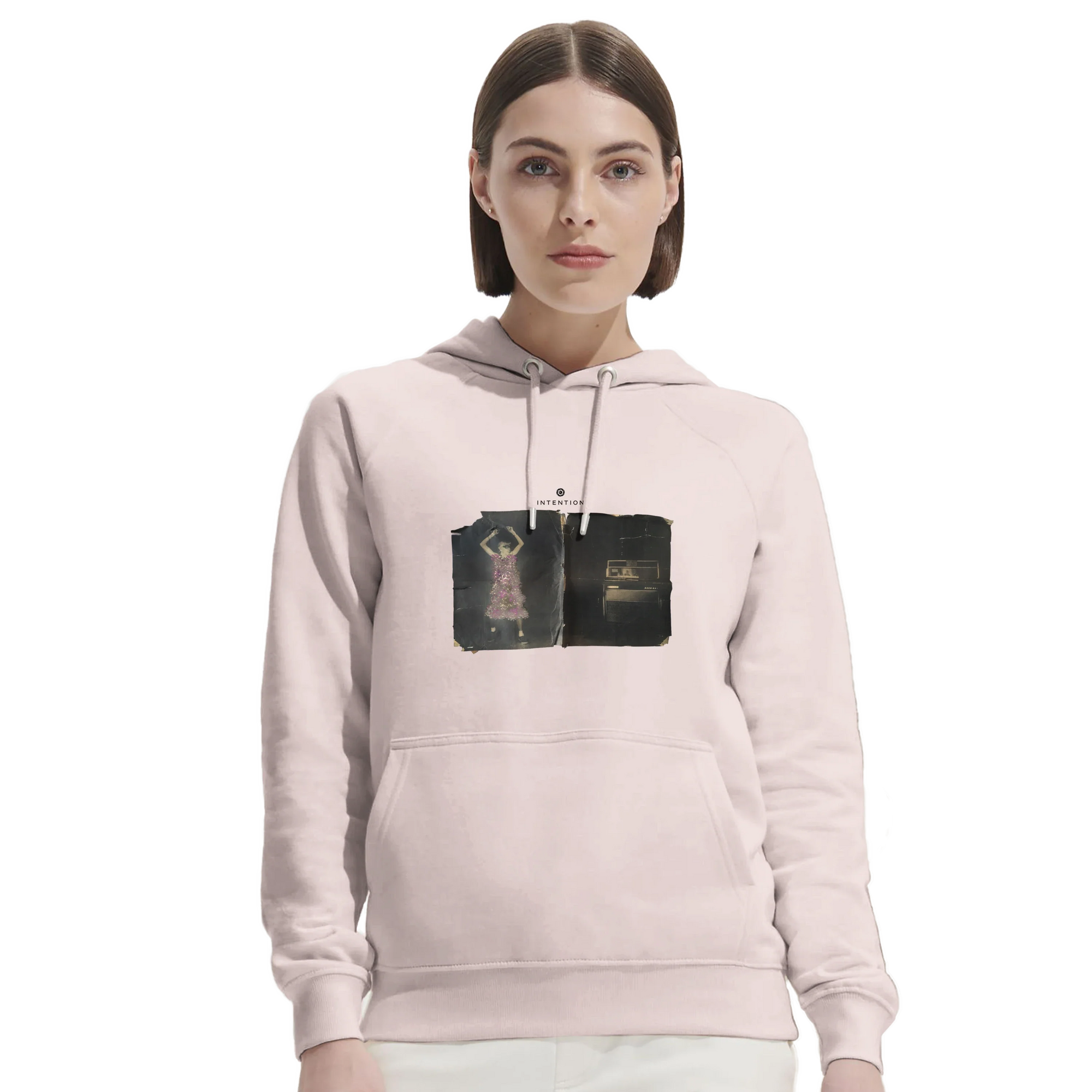 Vibrant - "Never too Late" Hoodie Pale Pink 5