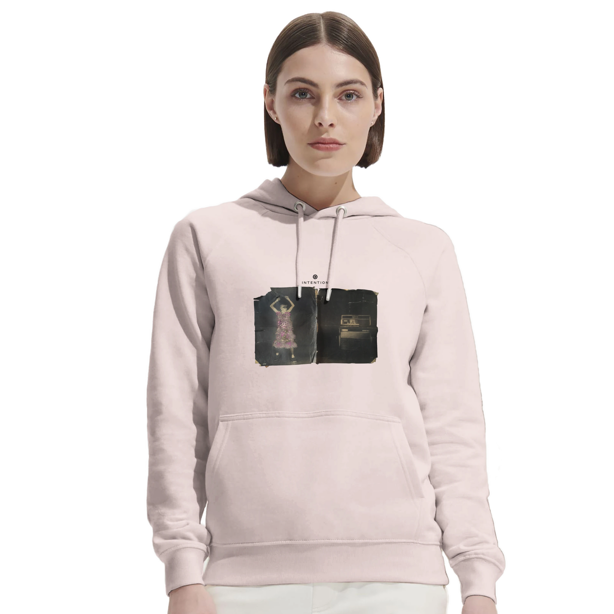 Vibrant - "Never too Late" Hoodie Pale Pink 5