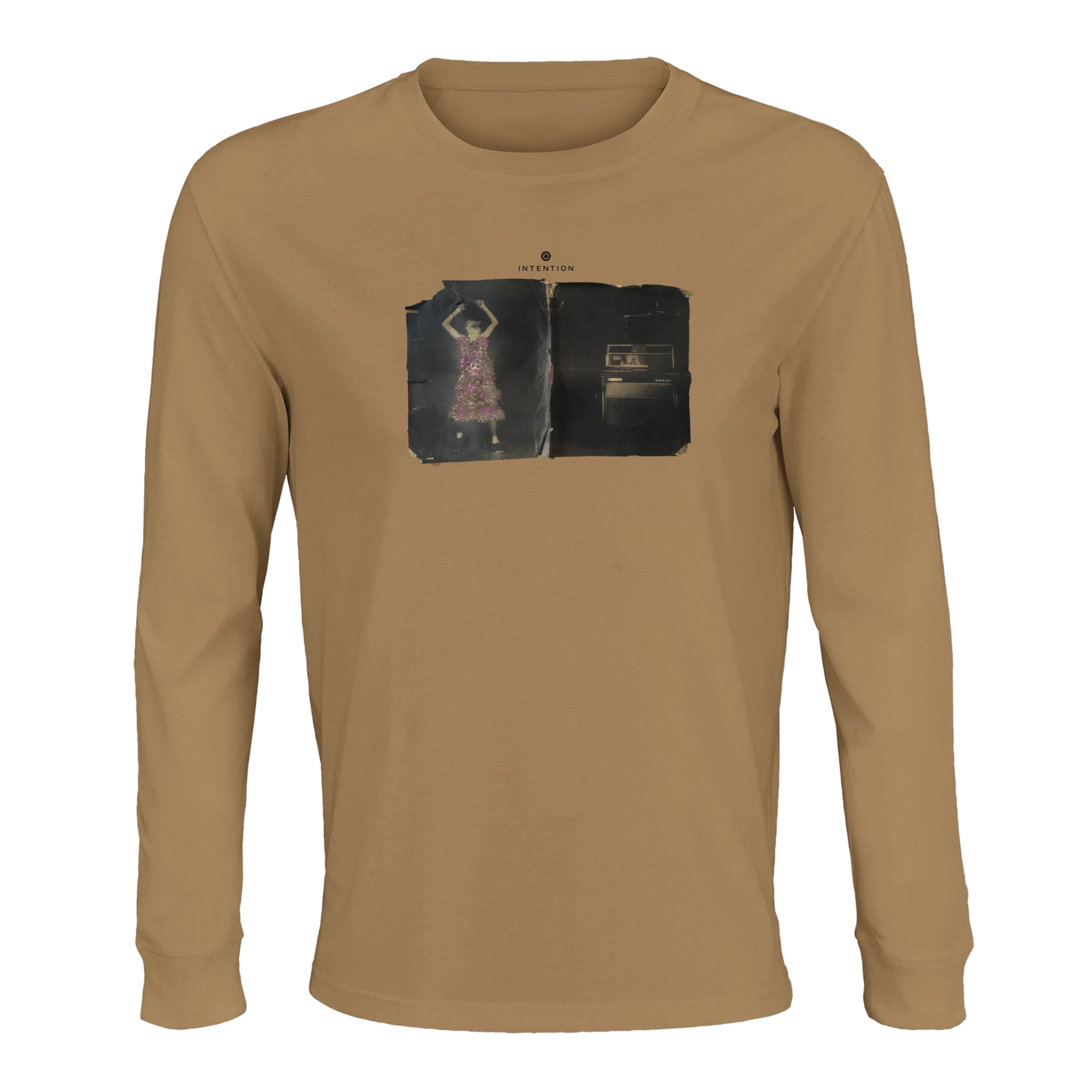 Vibrant - "Never too Late" Long sleeve dark beige 1