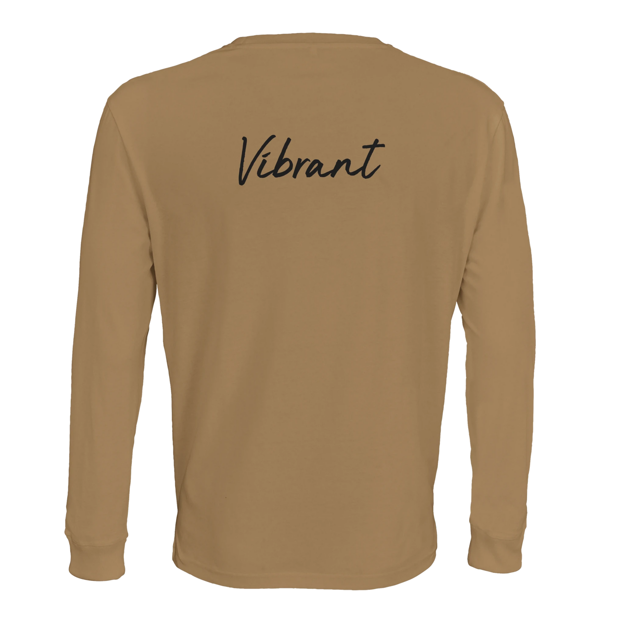 Vibrant - "Never too Late" Long sleeve dark beige 2