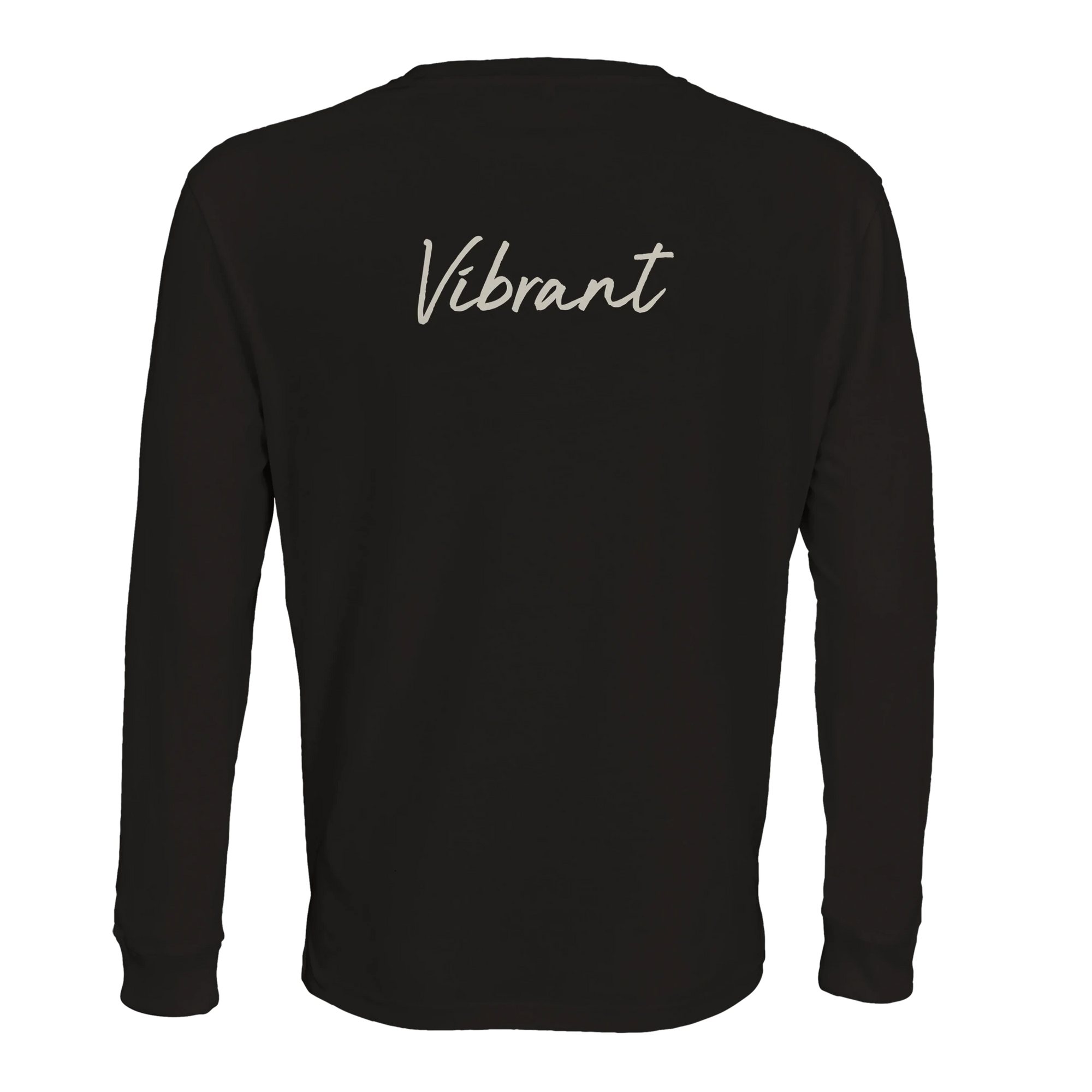 Vibrant - "Never too Late" Long sleeve Deep Black 2