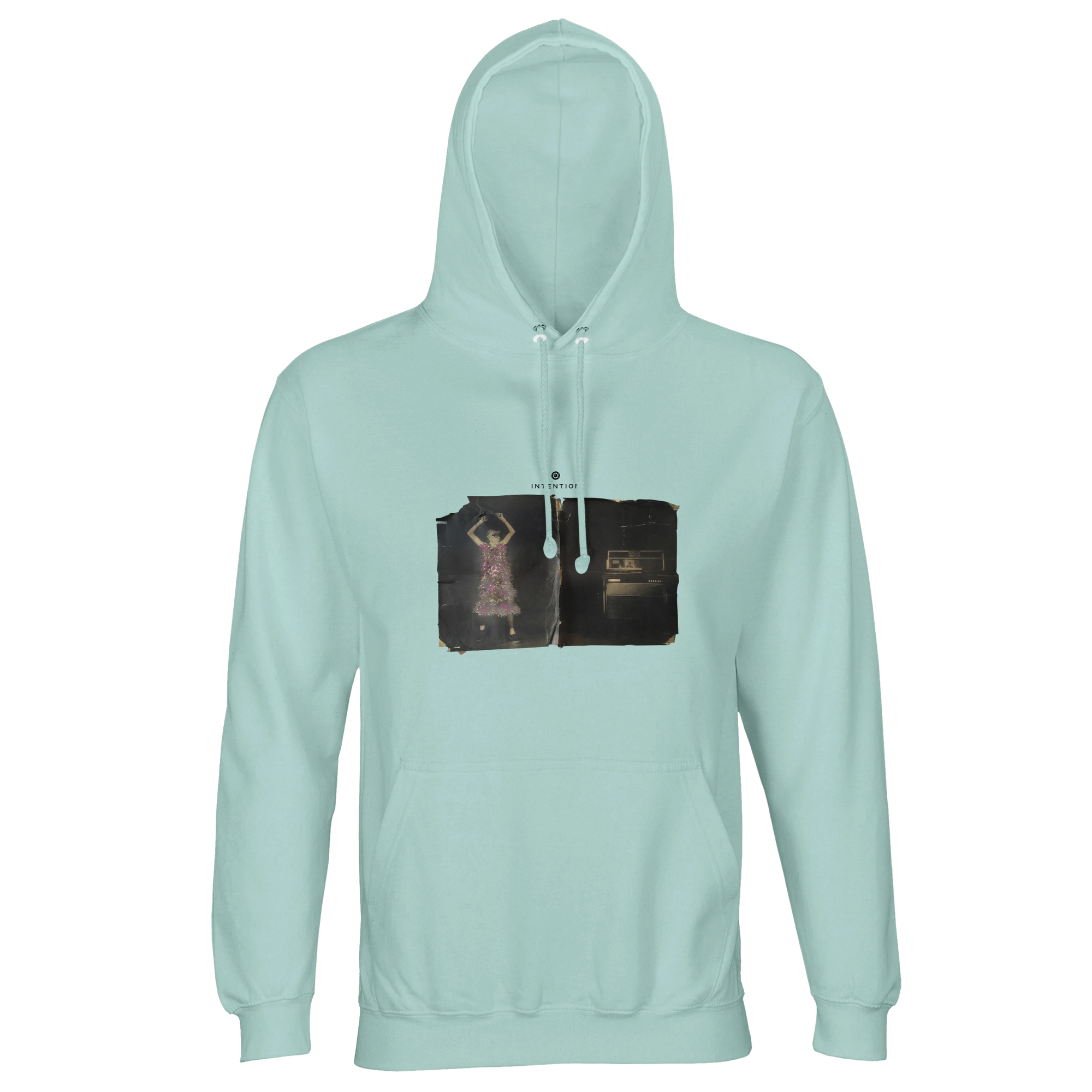 Vibrant - "Never too Late" Hoodie arctic blue 1
