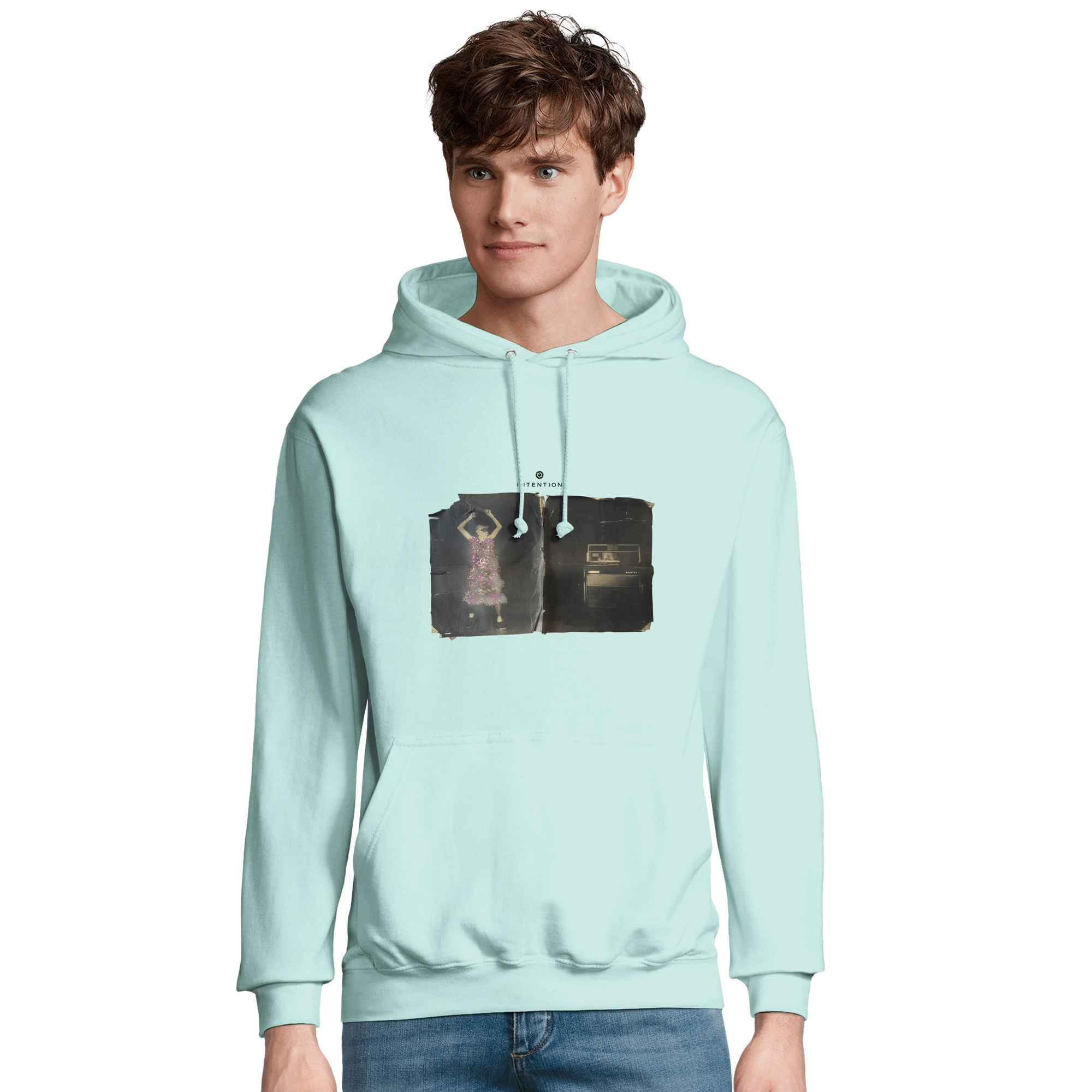 Vibrant - "Never too Late" Hoodie arctic blue 3