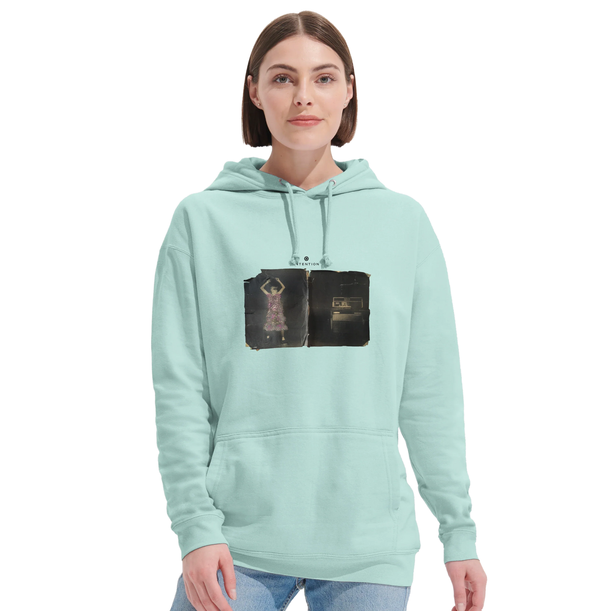 Vibrant - "Never too Late" Hoodie arctic blue 5